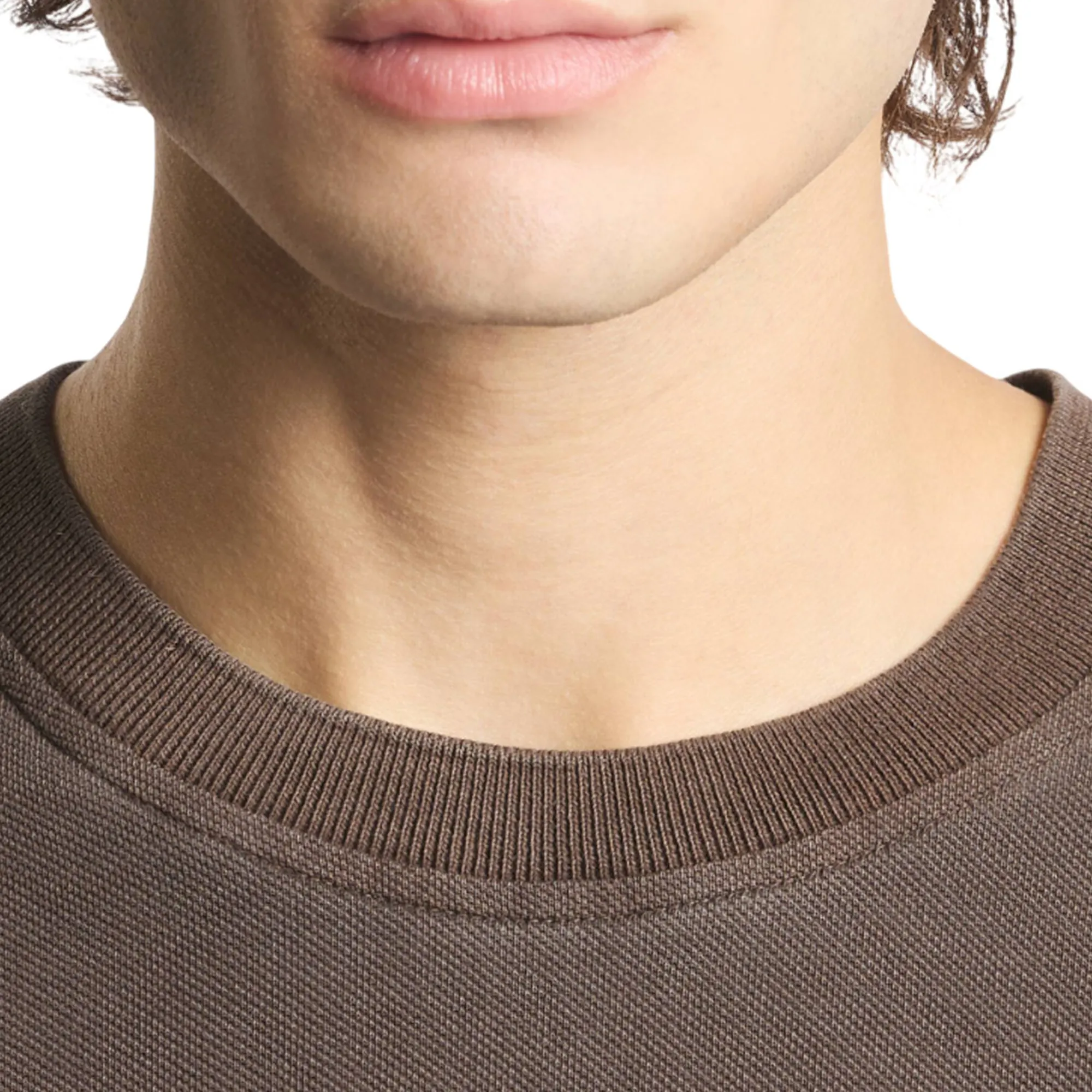 Fay T-Shirt In Piquet Di Cotone Marrone Npmb352136Tzefs602 175783