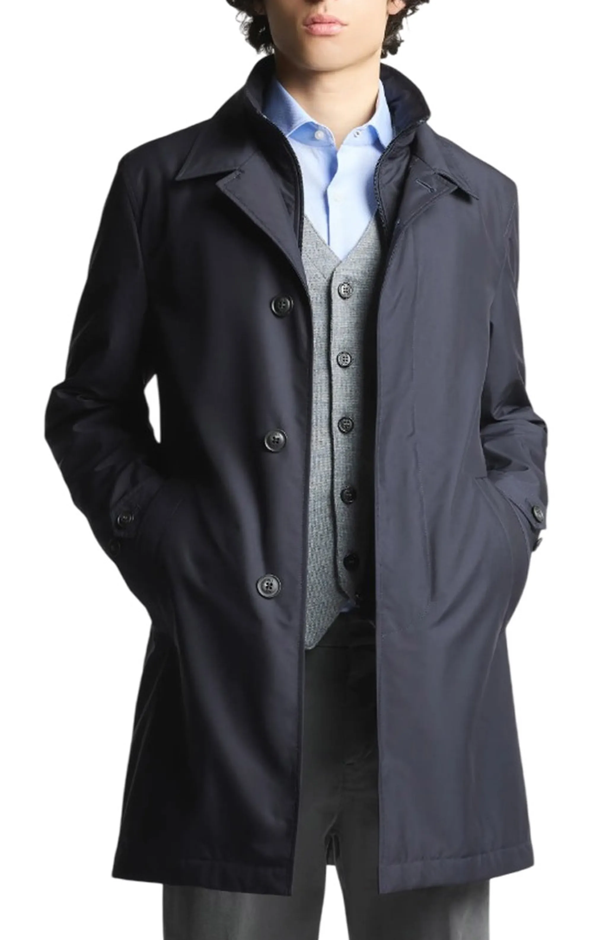 Fay Trench Blu Nam62530160Ax2U804 196969