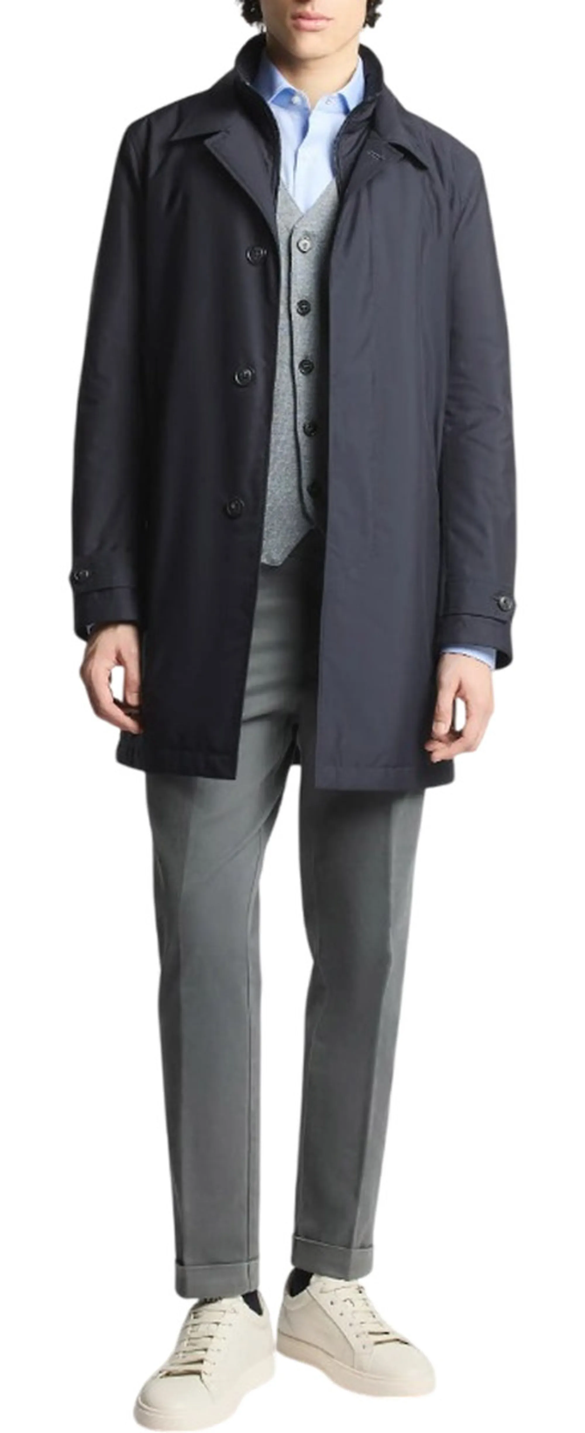 Fay Trench Blu Nam62530160Ax2U804 196971