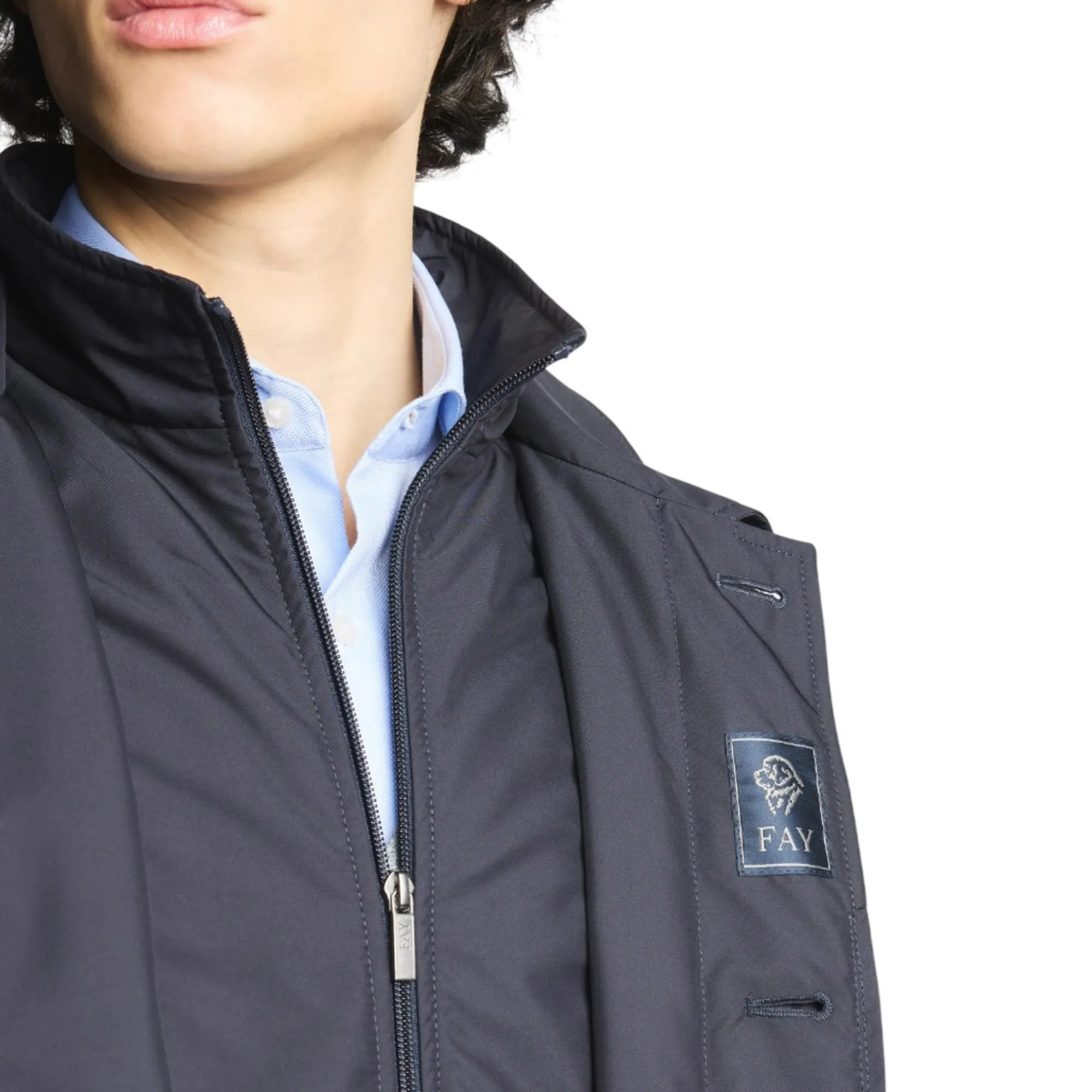 Fay Trench Blu Nam62530160Ax2U804 196974
