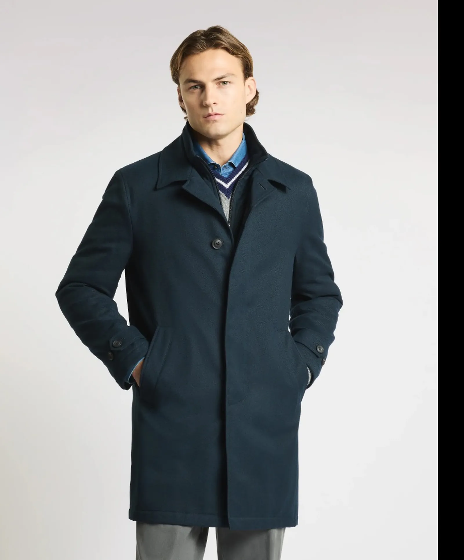 Fay Trench Blu Nam62530160Ziku807 196937