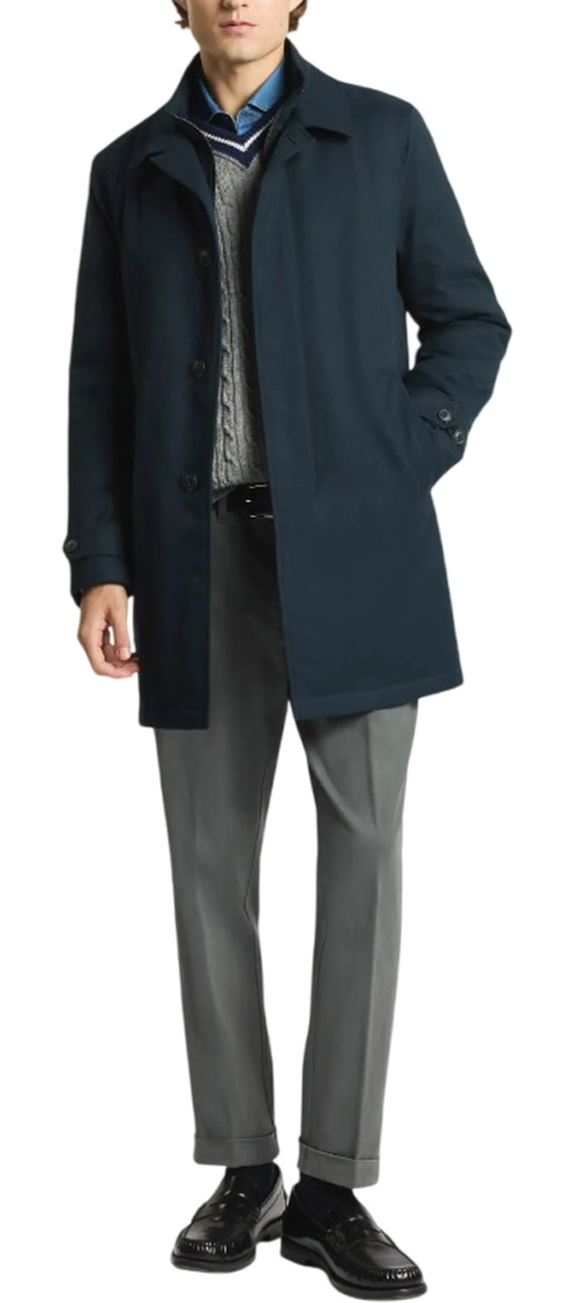 Fay Trench Blu Nam62530160Ziku807 196978