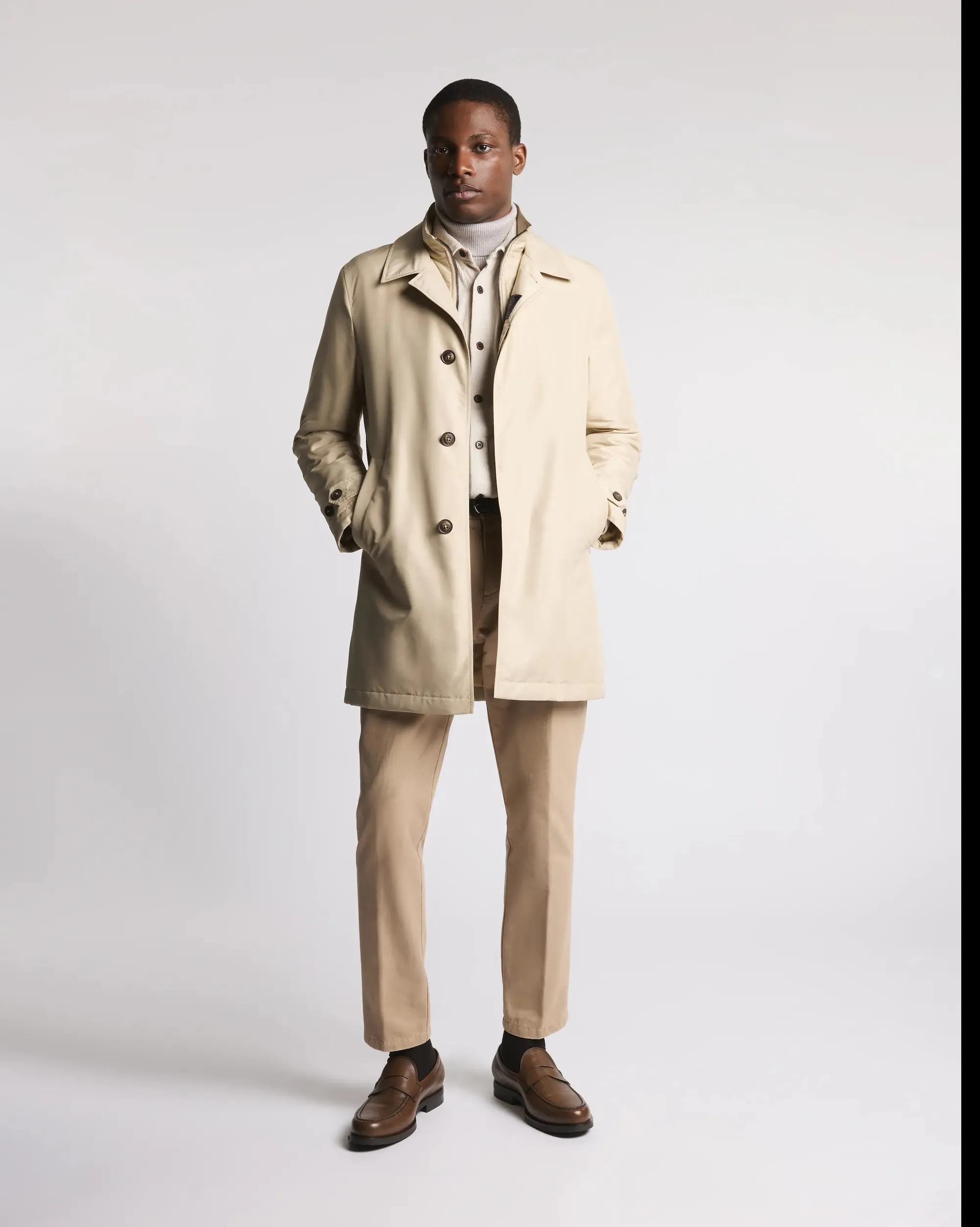 Fay B'Morning Trench Coat In Technical Poplin' Beige Nam62510160Axxc003 157285
