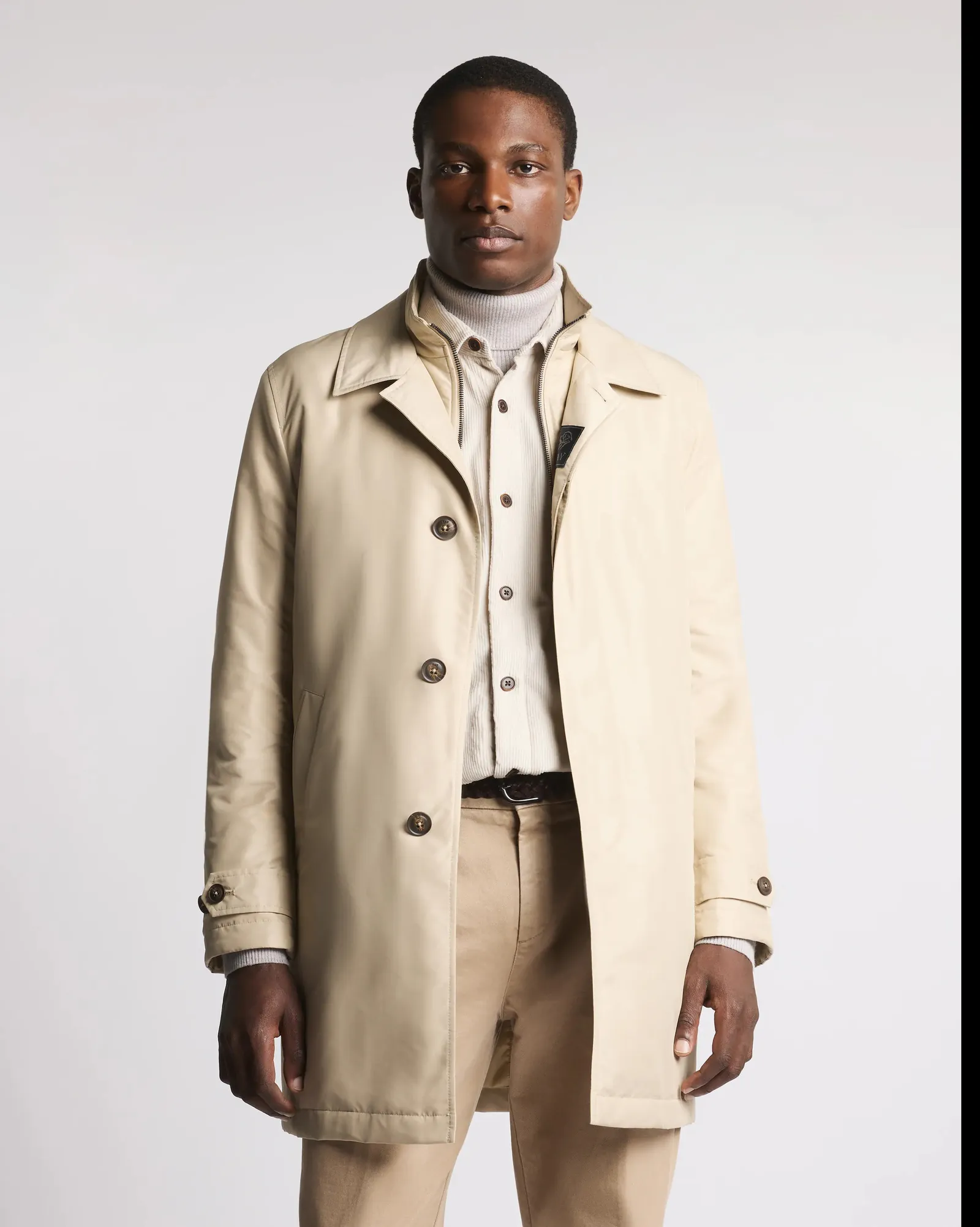 Fay Trench Morning In Popeline Tecnico Beige Nam62510160Axxc003 157287