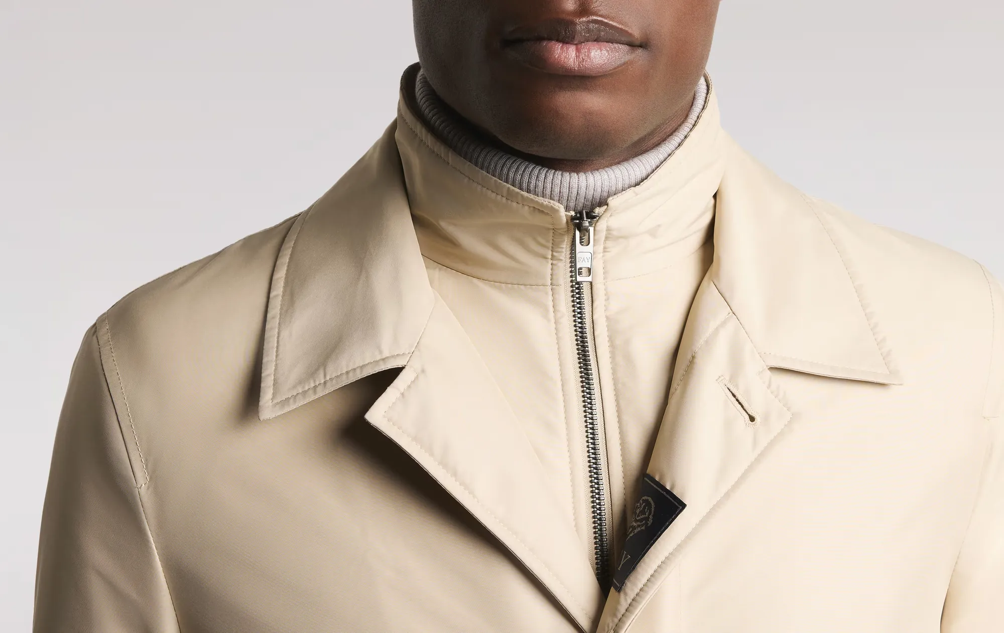 Fay B'Morning Trench Coat In Technical Poplin' Beige Nam62510160Axxc003 157288
