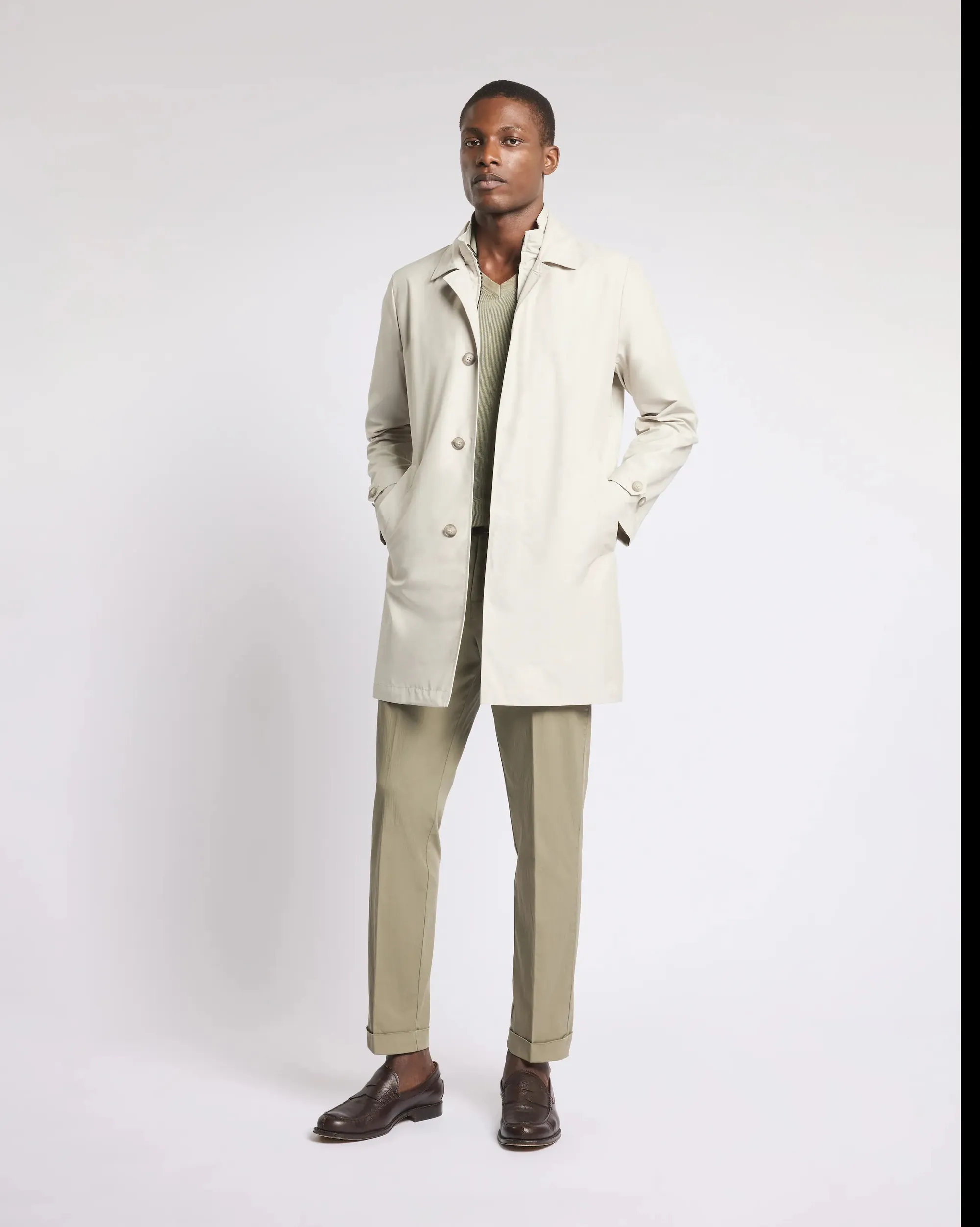 Fay B'Morning Trench Coat In Technical Poplin' Beige Nam62520030Ax2B207 171293