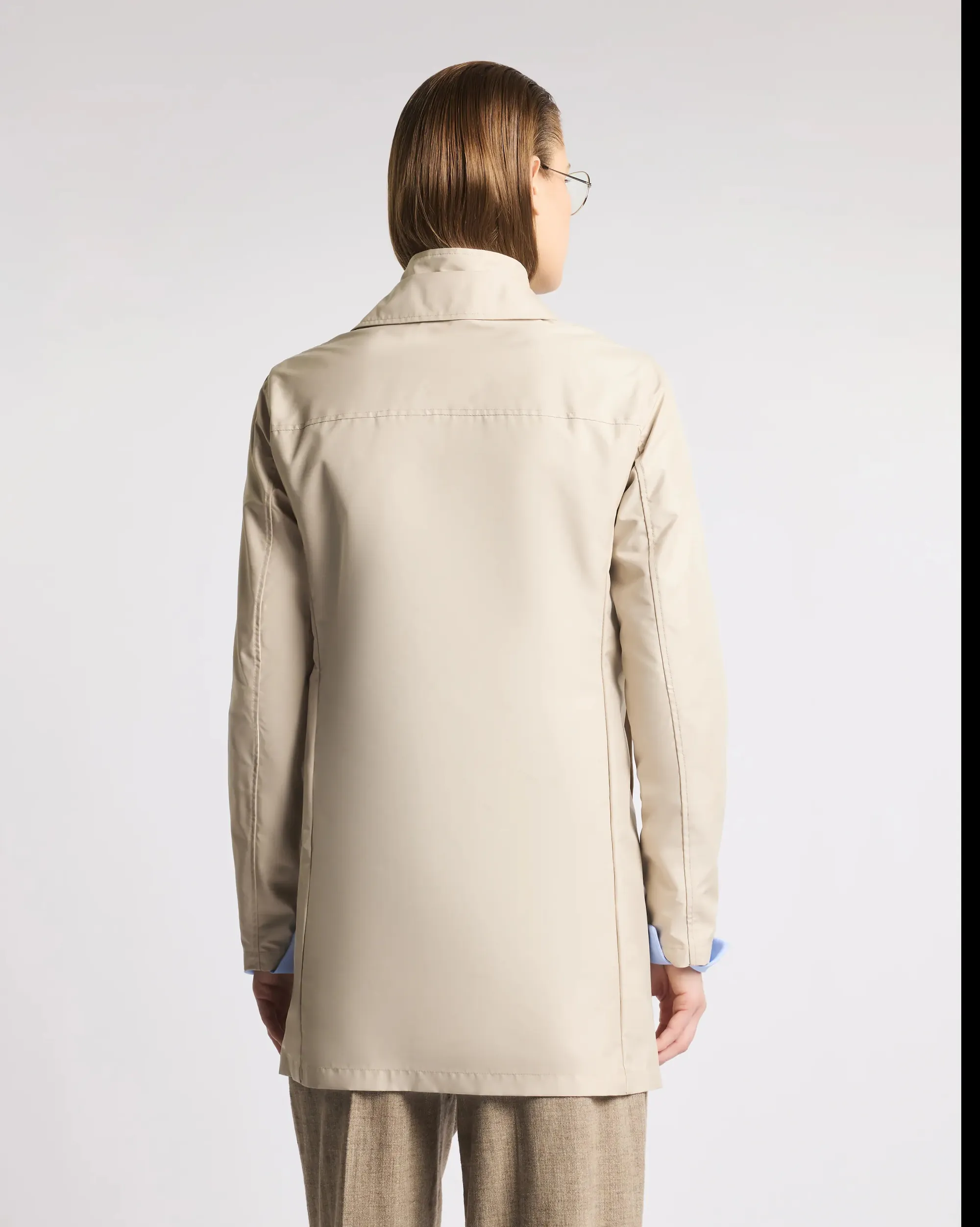 Fay B'Morning Trench Coat In Technical Poplin' Beige Naw59523060Ax2C003 171314