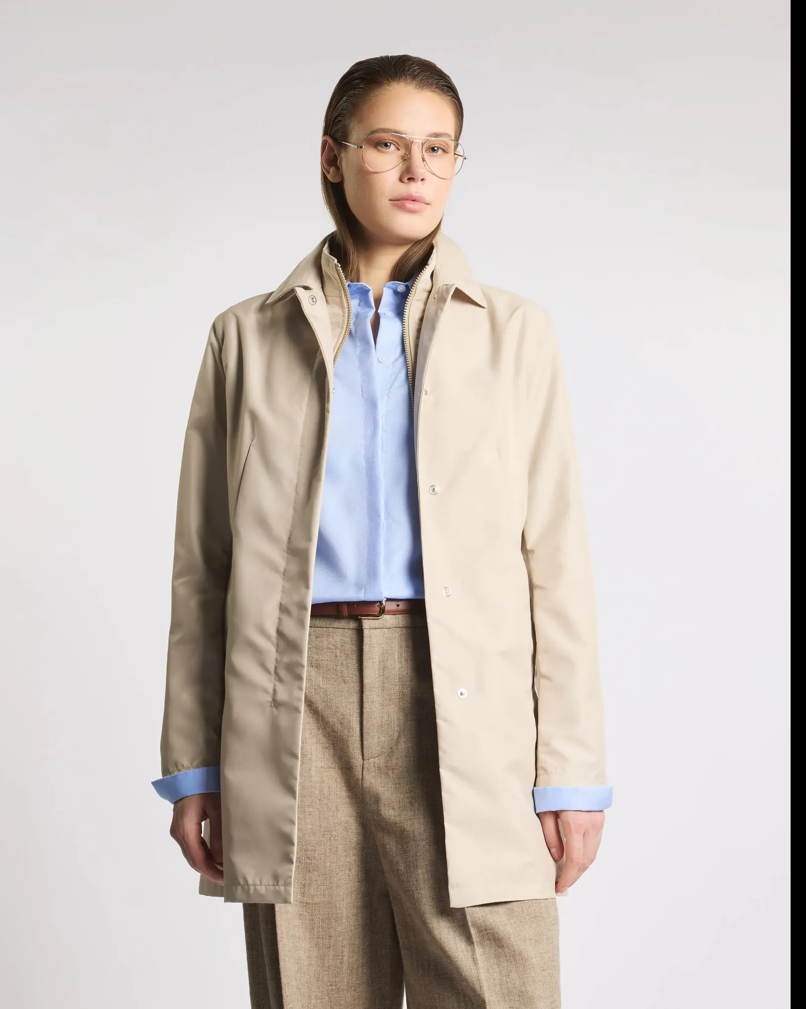Fay Trench Morning In Popeline Tecnico Beige Naw59523060Ax2C003 171315