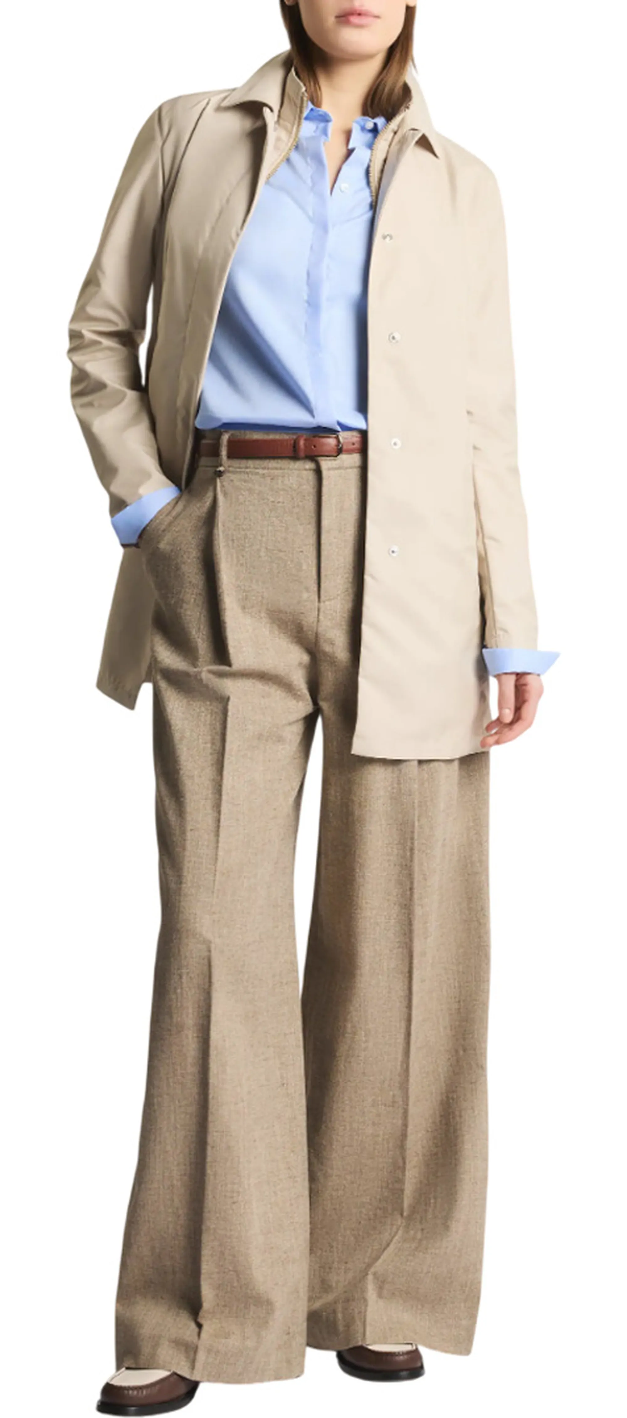 Fay Trench Morning In Popeline Tecnico Beige Naw59523060Ax2C003 176995