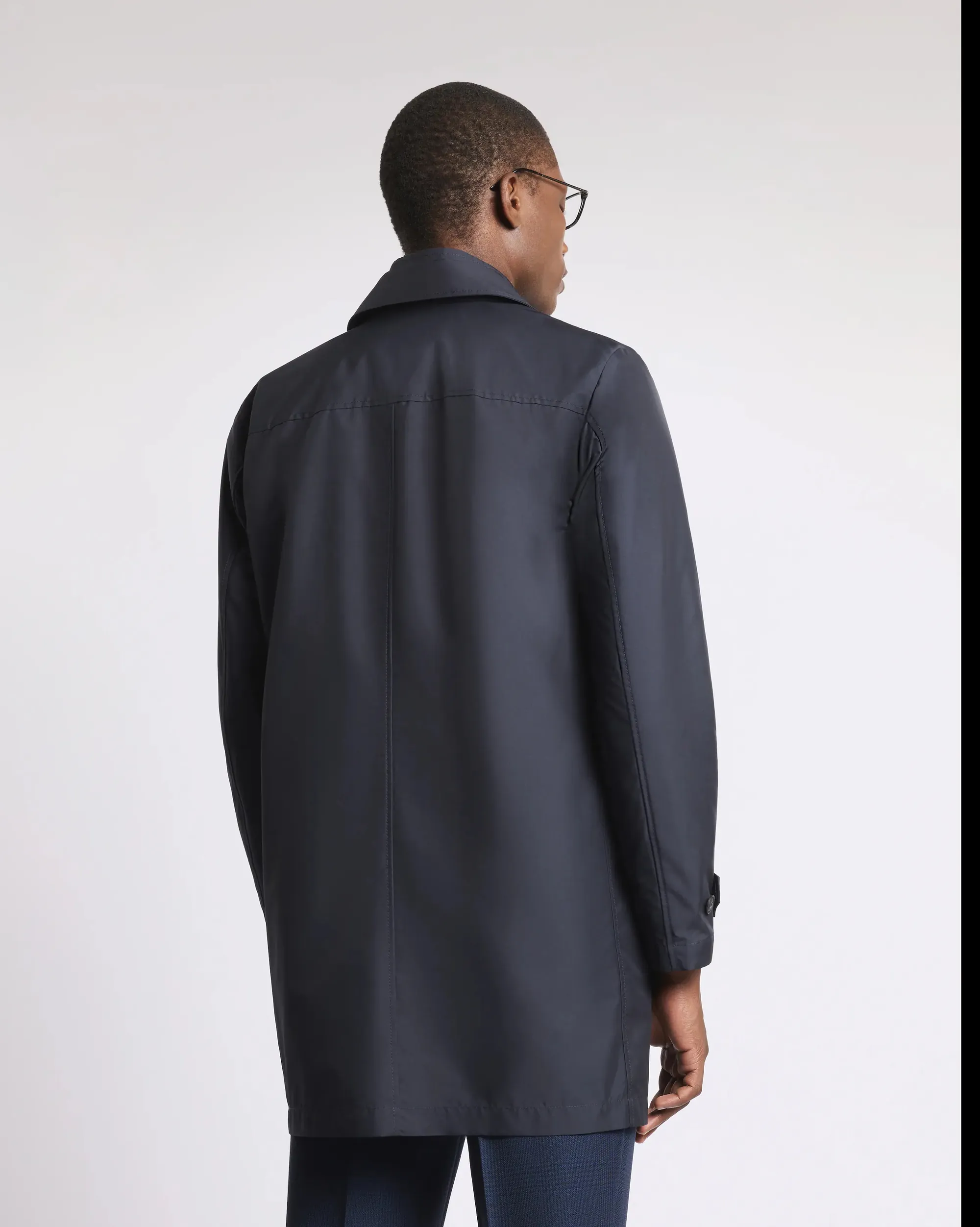 Fay B'Morning Trench Coat In Technical Poplin' Blue Nam62520030Ax2U804 171300