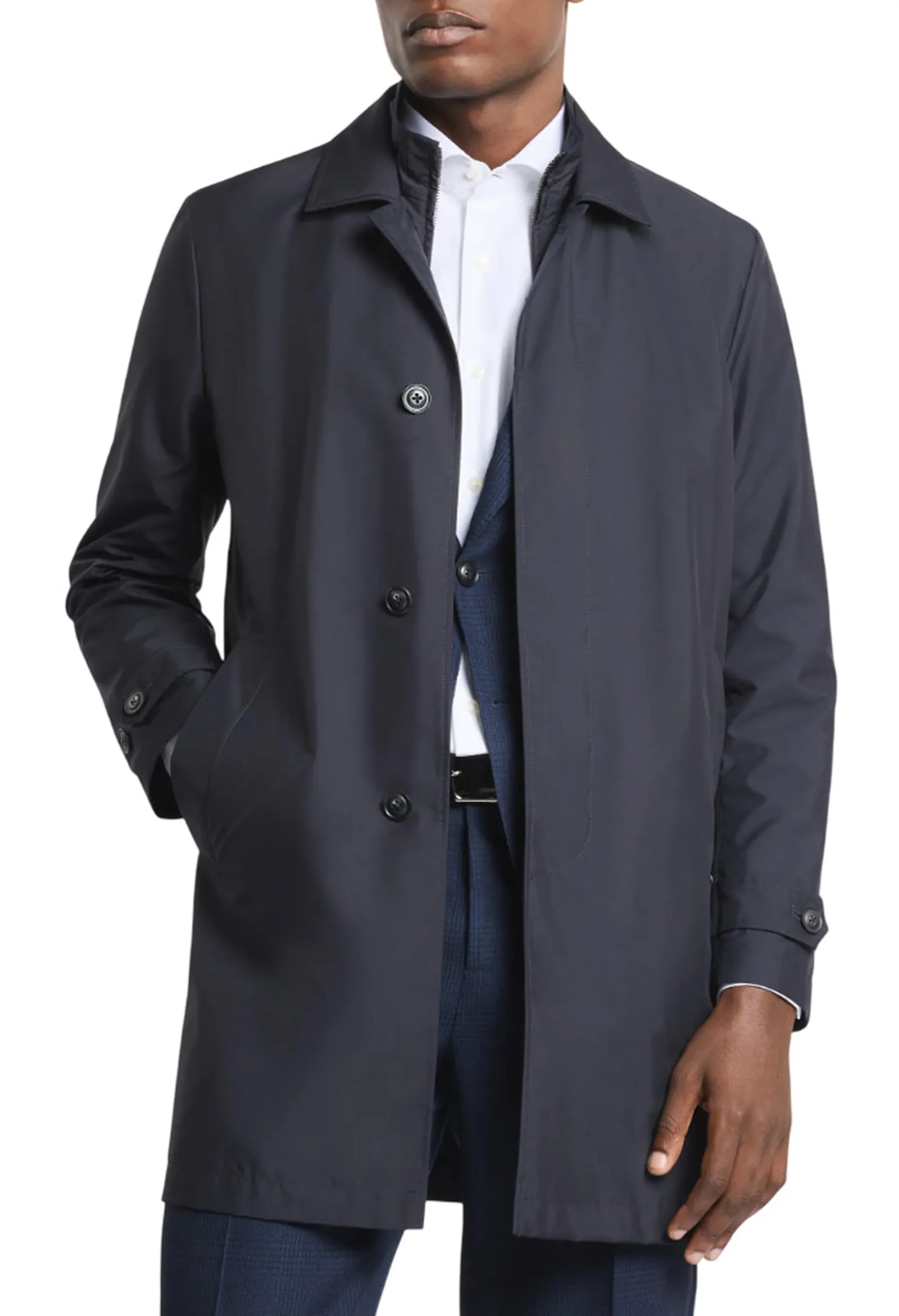 Fay Trench Morning In Popeline Tecnico Blu Nam62520030Ax2U804 171933
