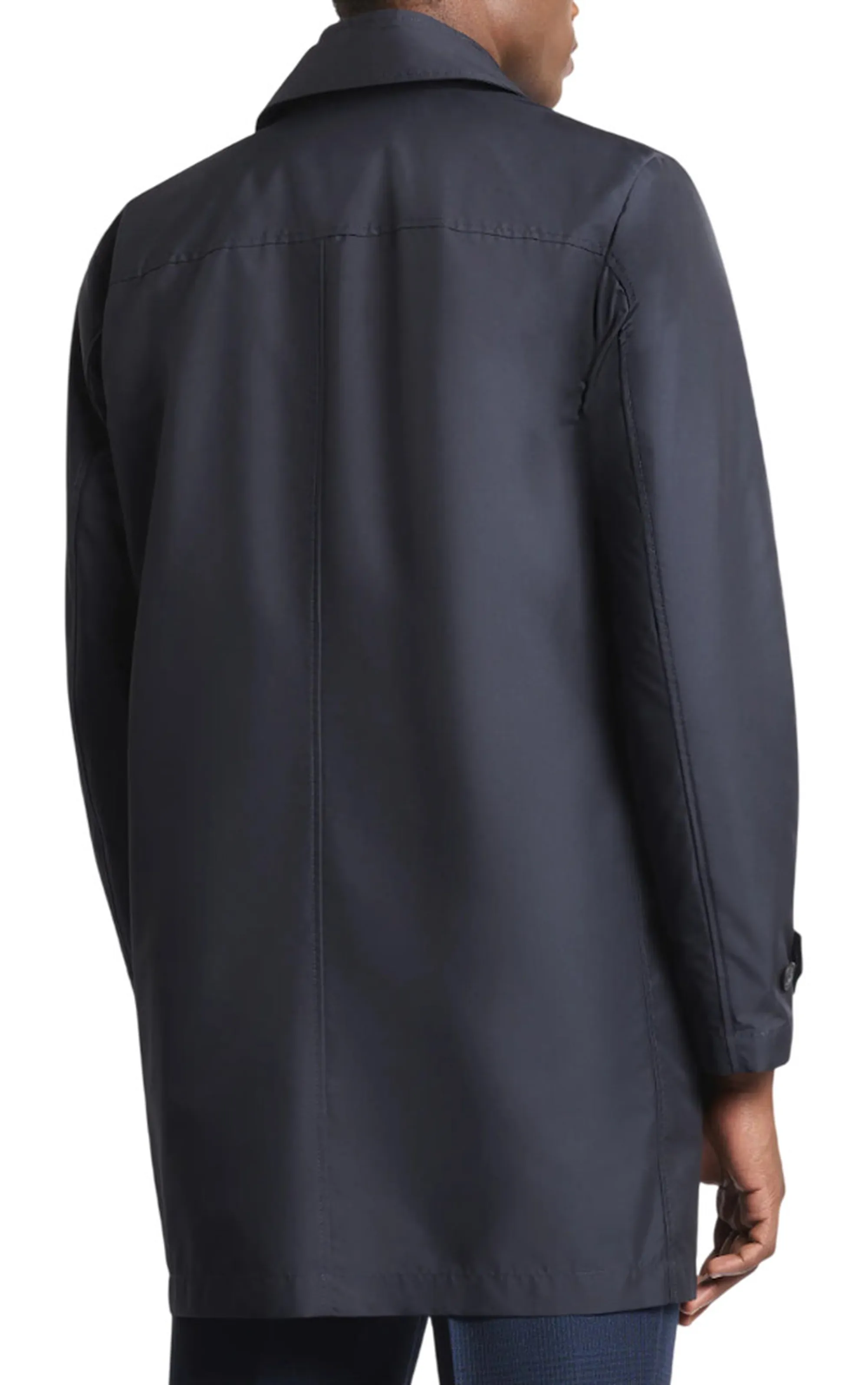 Fay B'Morning Trench Coat In Technical Poplin' Blue Nam62520030Ax2U804 171934