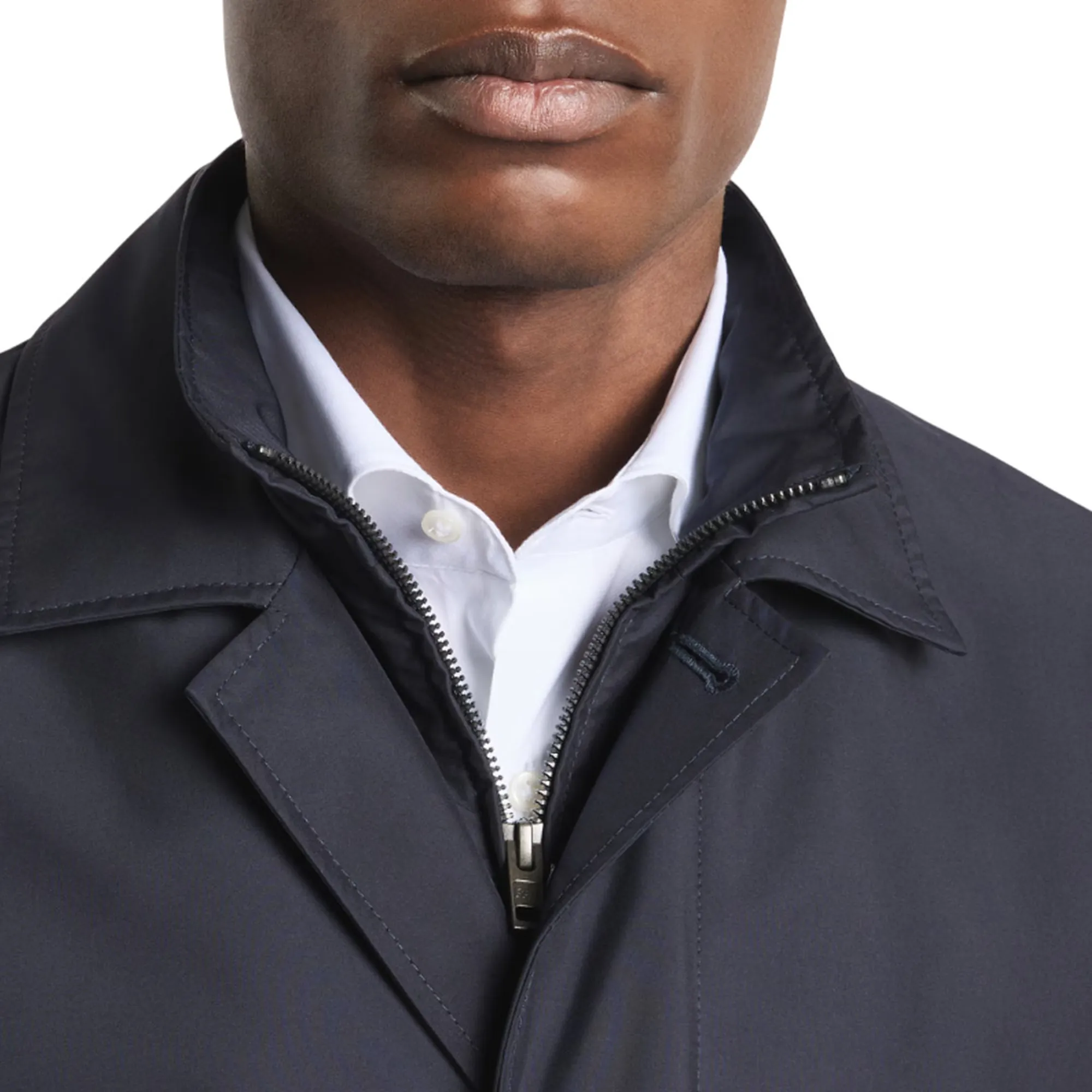 Fay B'Morning Trench Coat In Technical Poplin' Blue Nam62520030Ax2U804 171936