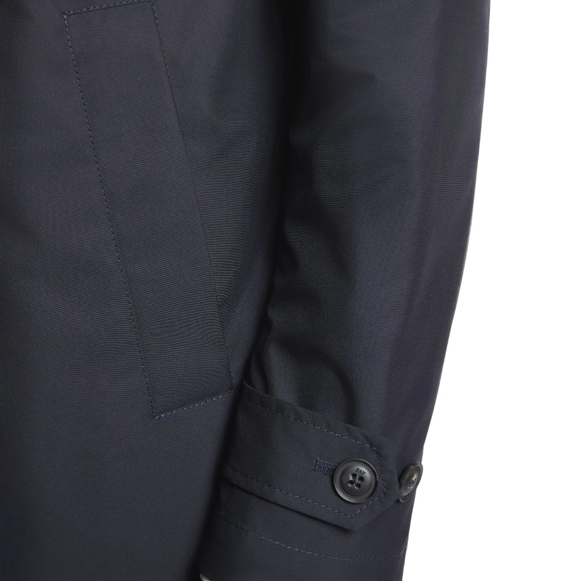 Fay B'Morning Trench Coat In Technical Poplin' Blue Nam62520030Ax2U804 171937