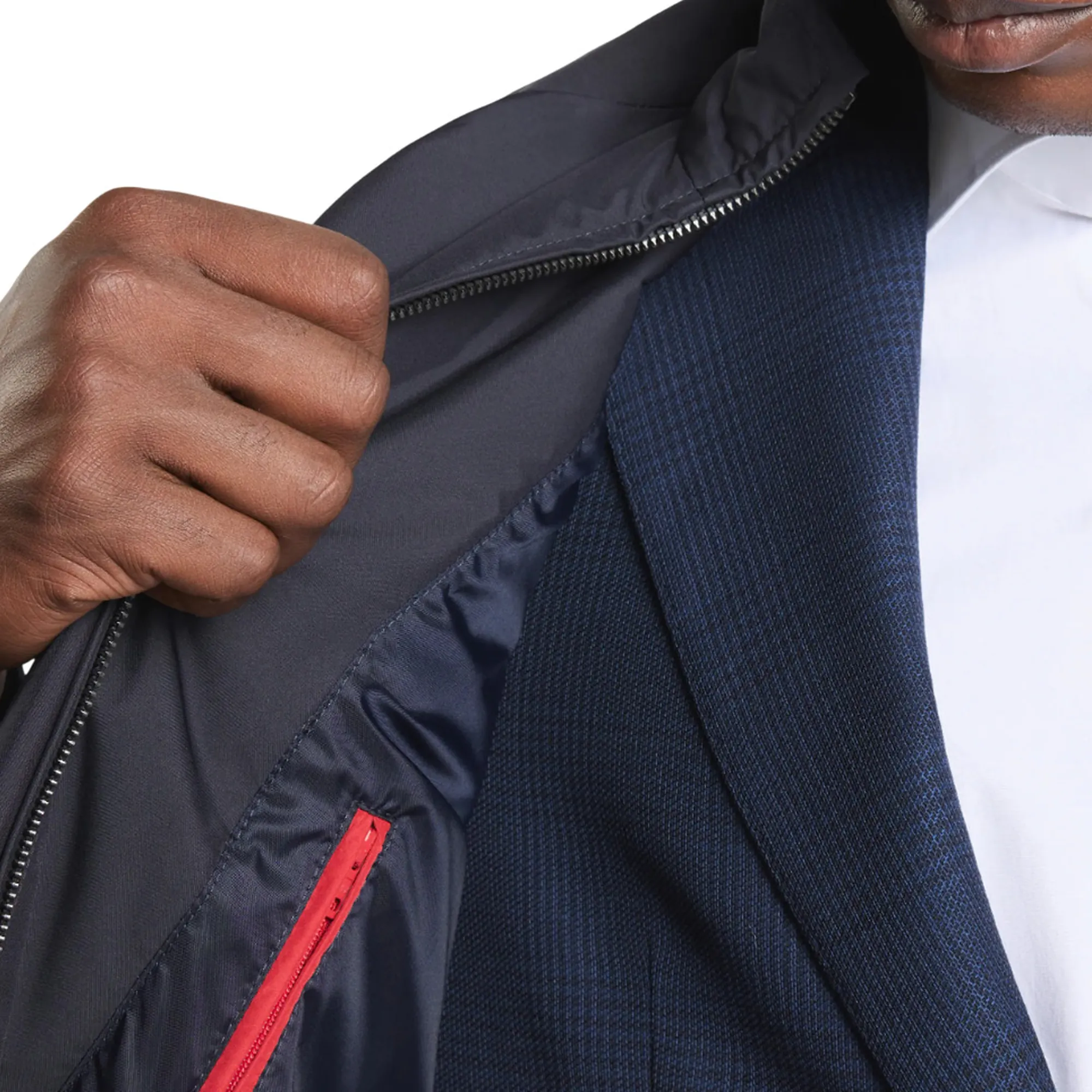 Fay B'Morning Trench Coat In Technical Poplin' Blue Nam62520030Ax2U804 171938