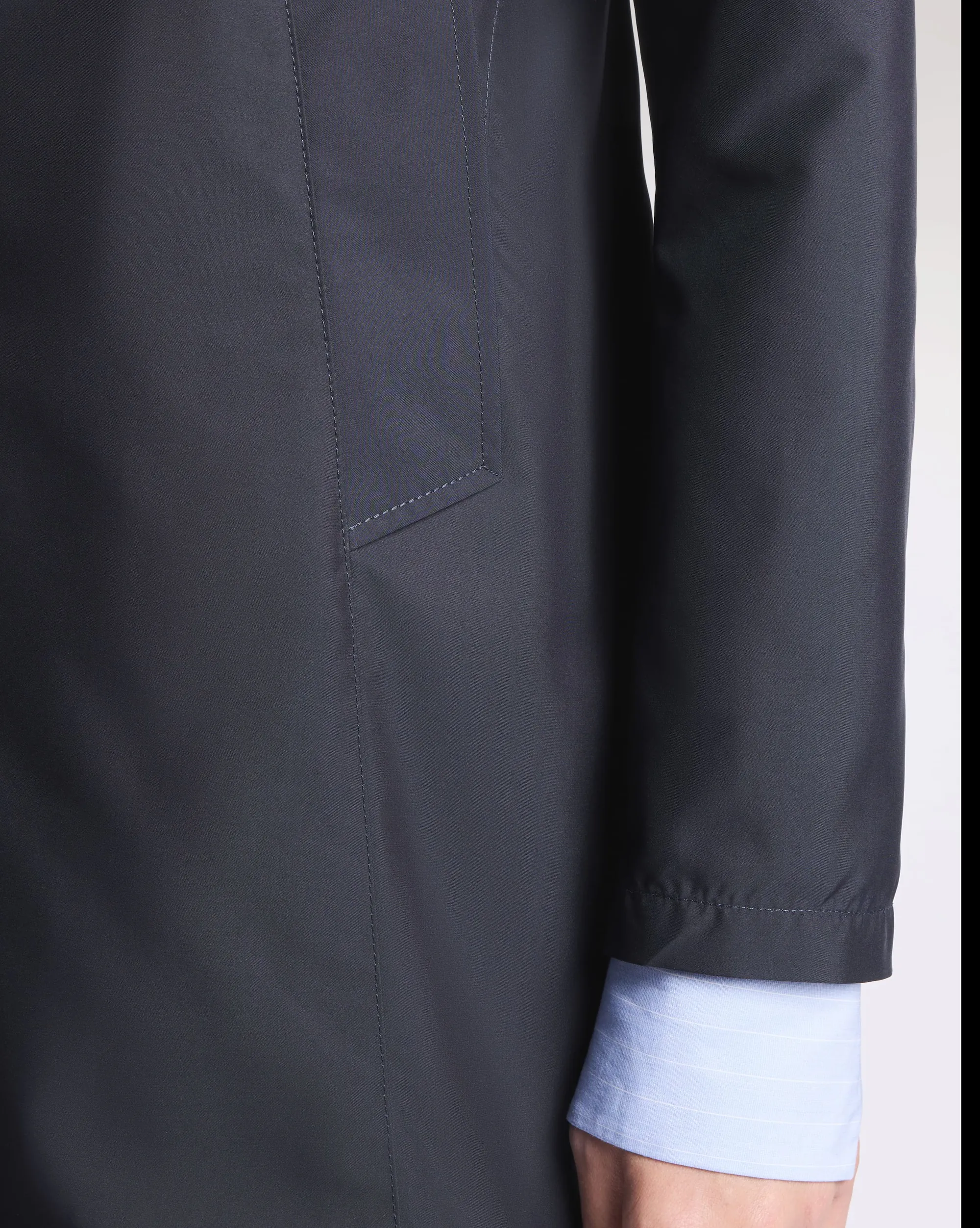 Fay Trench Morning In Popeline Tecnico Blu Naw59523060Ax2U804 171322