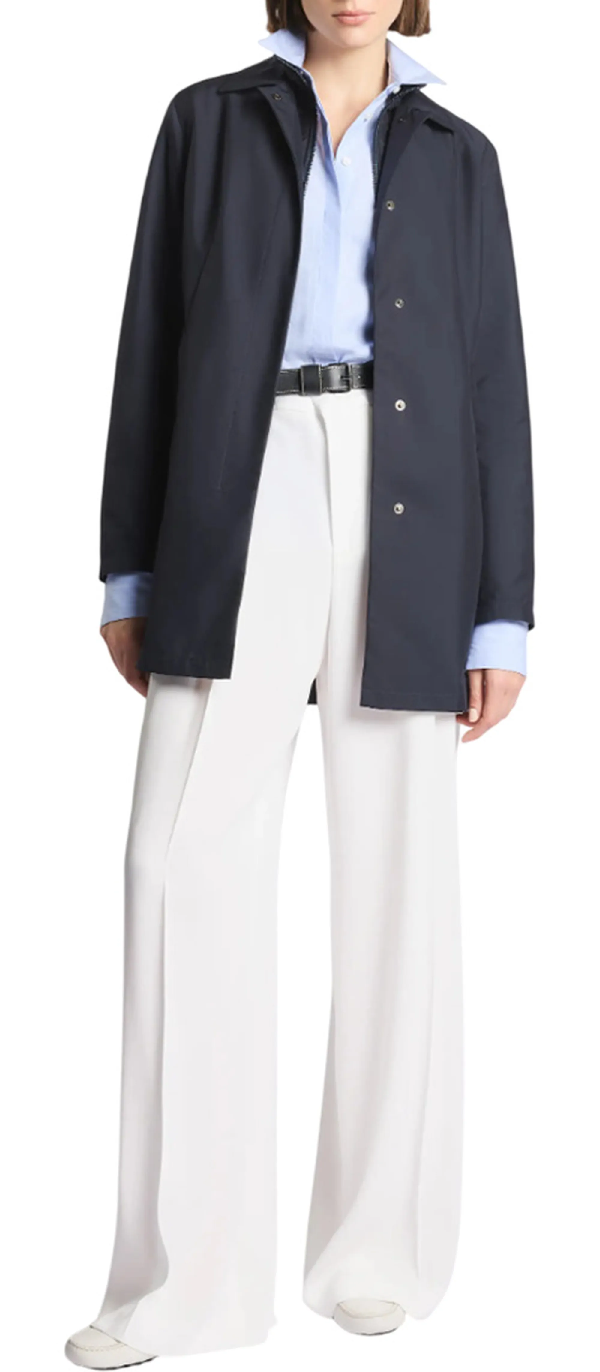 Fay Trench Morning In Popeline Tecnico Blu Naw59523060Ax2U804 176991