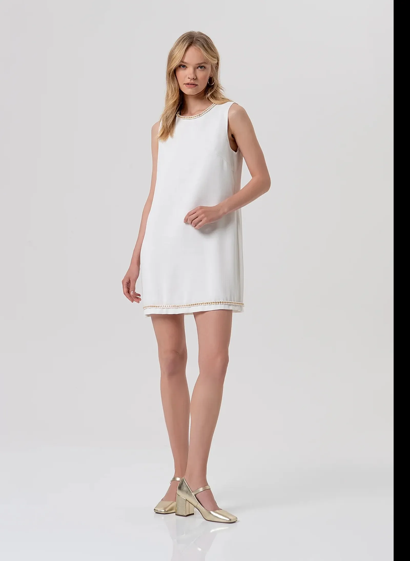 Fracomina Abito A Tubino Crema Fr26Sd1024W43901 173744