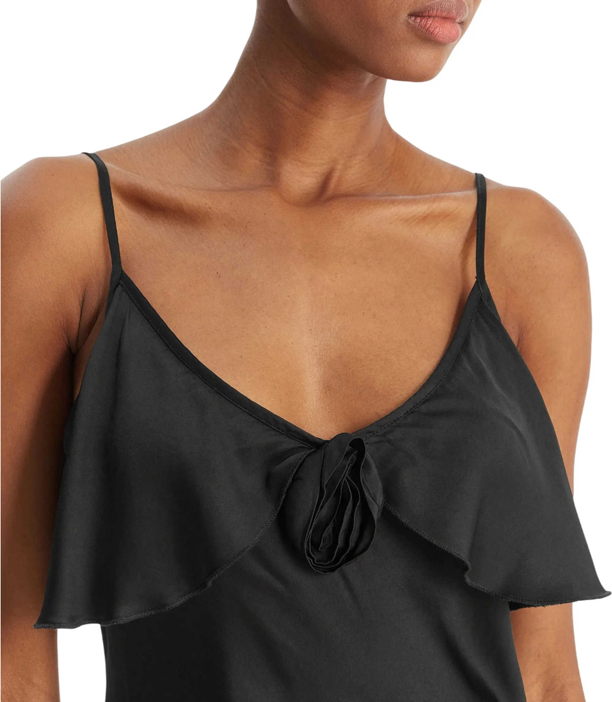 Fracomina B'Viscose Satin Dress' Black Fs26Sd2007W58301 176770