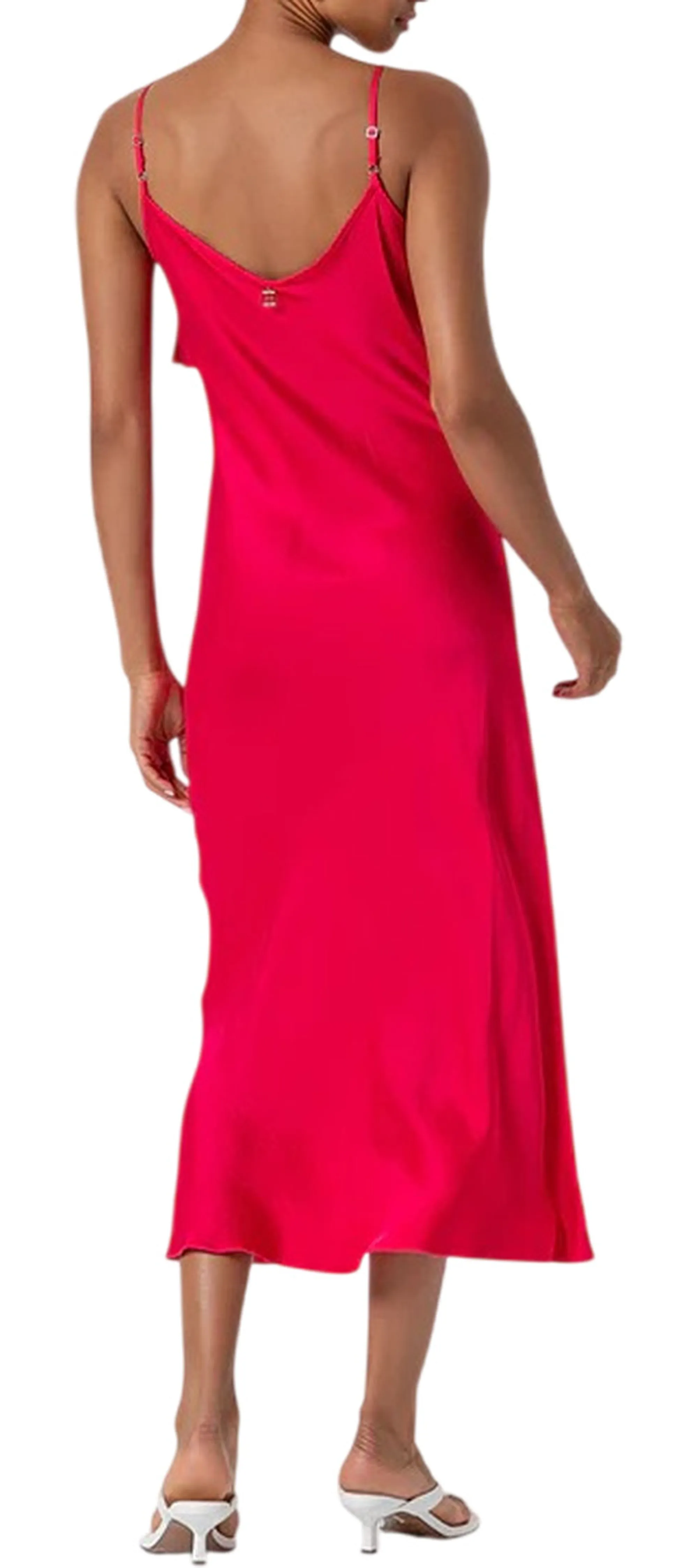 Fracomina B'Viscose Satin Dress' Red Fs26Sd2007W58301 176765