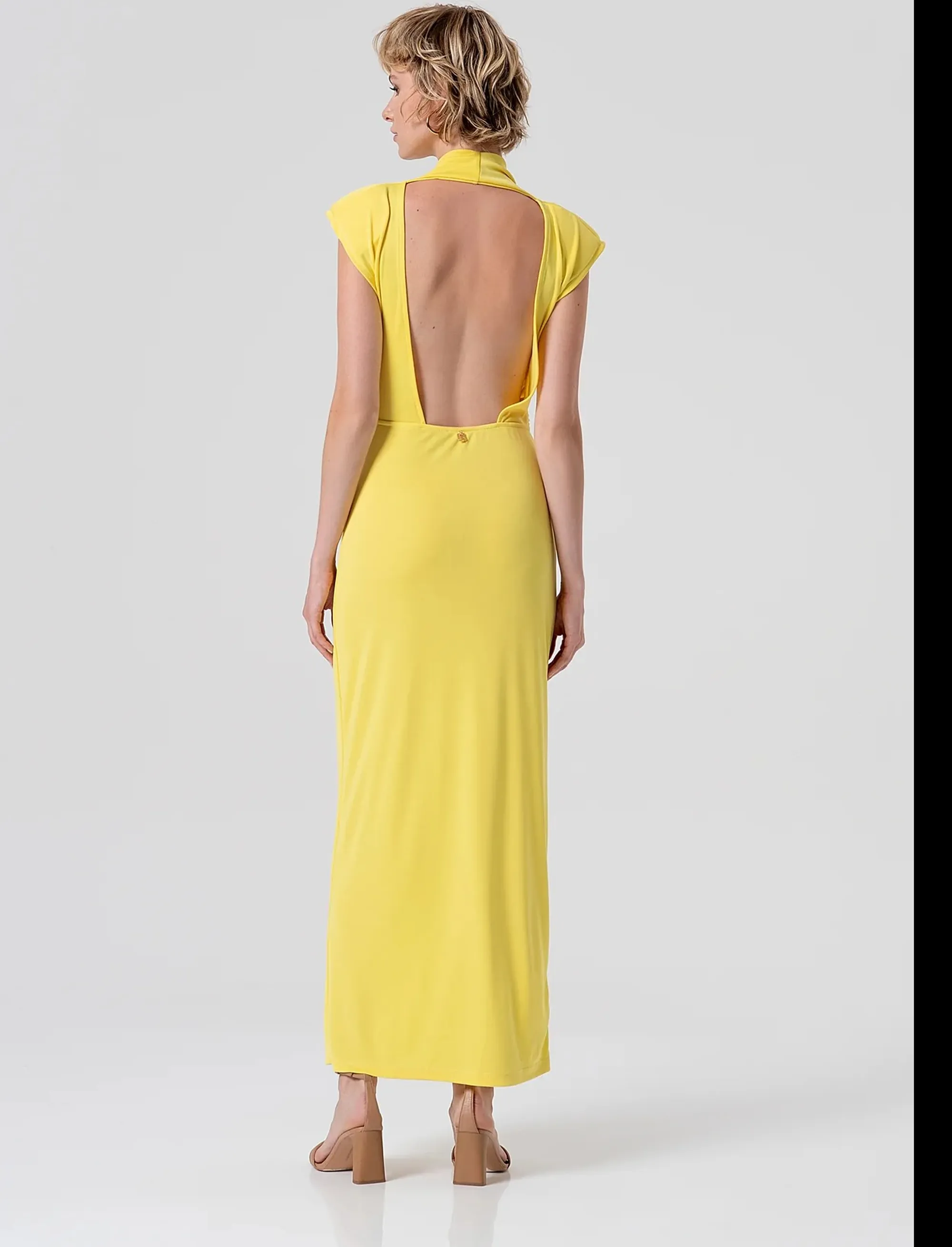 Fracomina Abito Lungo Giallo Fs26Sd3003W62601 173817