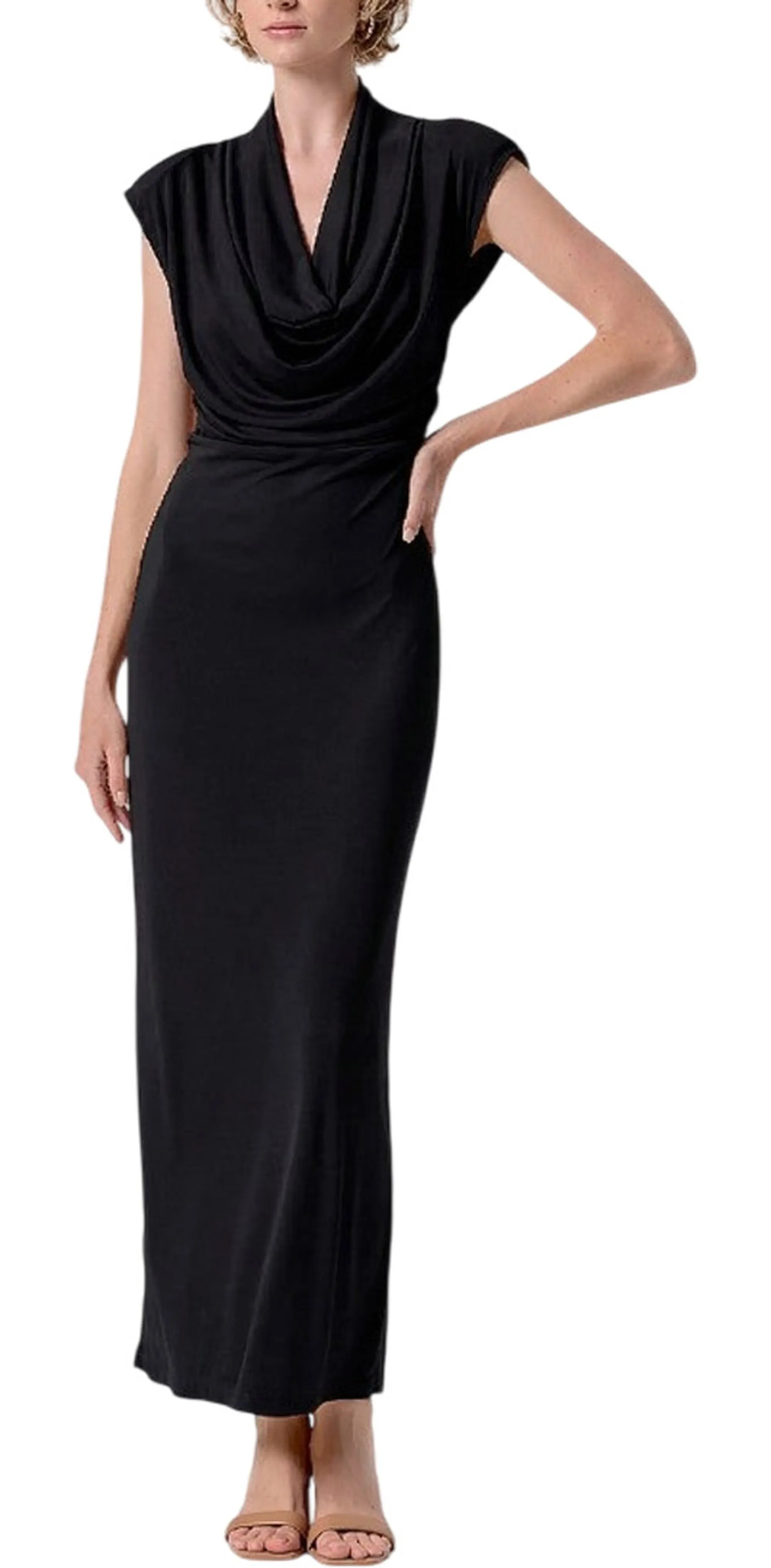 Fracomina Abito Lungo Nero Fs26Sd3003W62601 181221