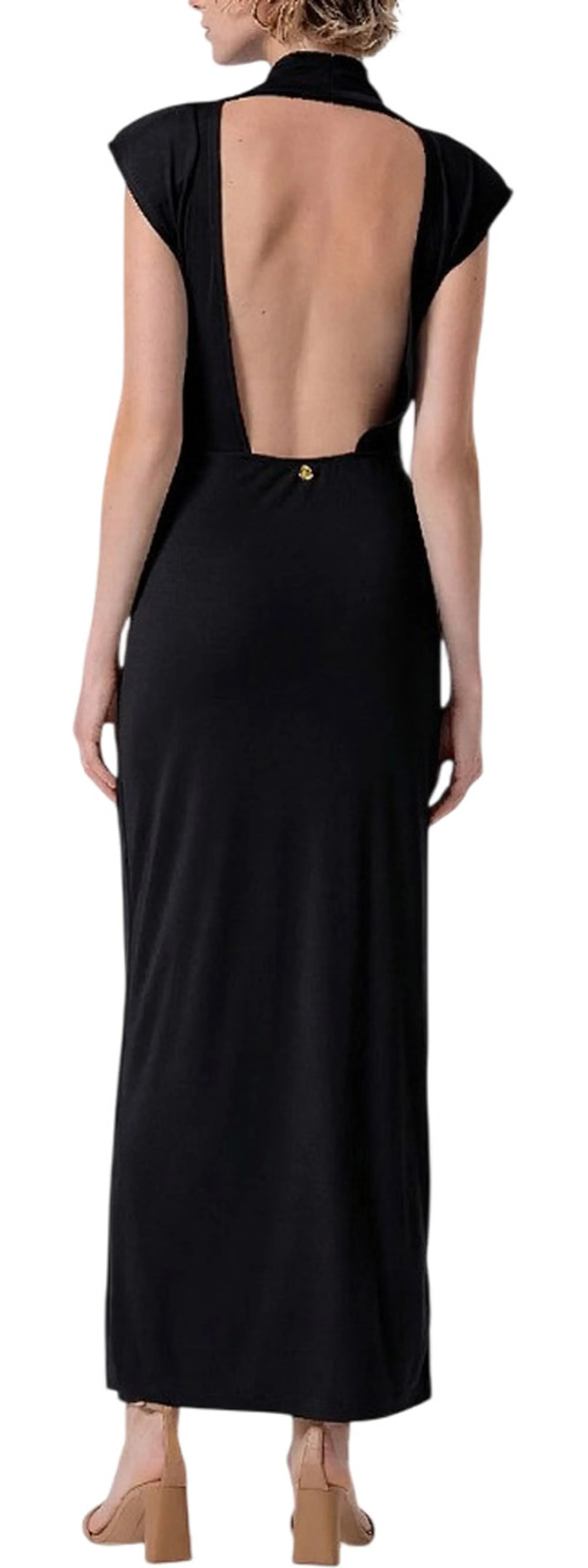 Fracomina Abito Lungo Nero Fs26Sd3003W62601 181222