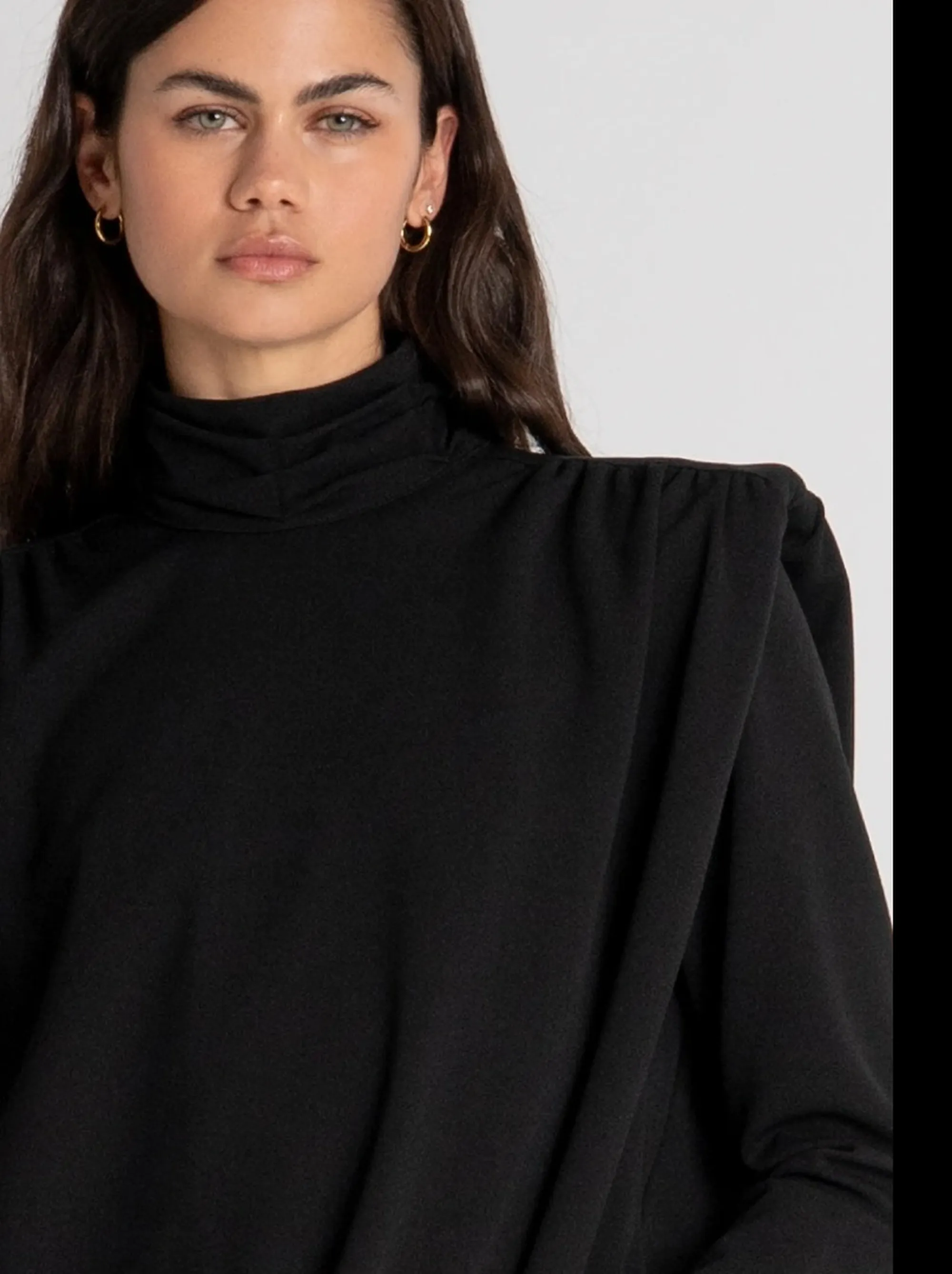 Fracomina B'Mini Long Sleeved Dress' Black Fr26Wd1012J47501 192847