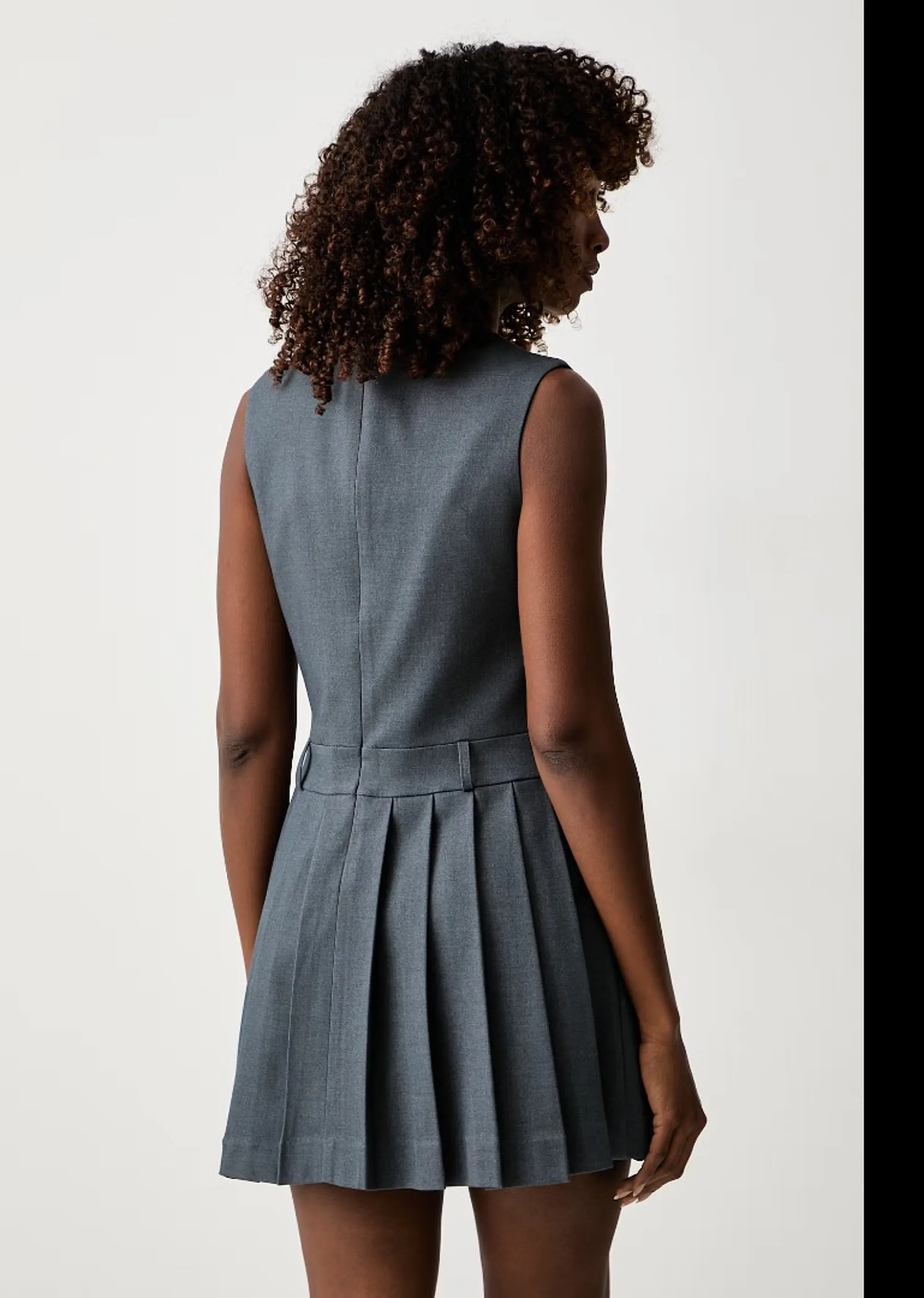 Fracomina B'Sleeveless Mini Dress' Grey Fr26Wd1005W81301 192854