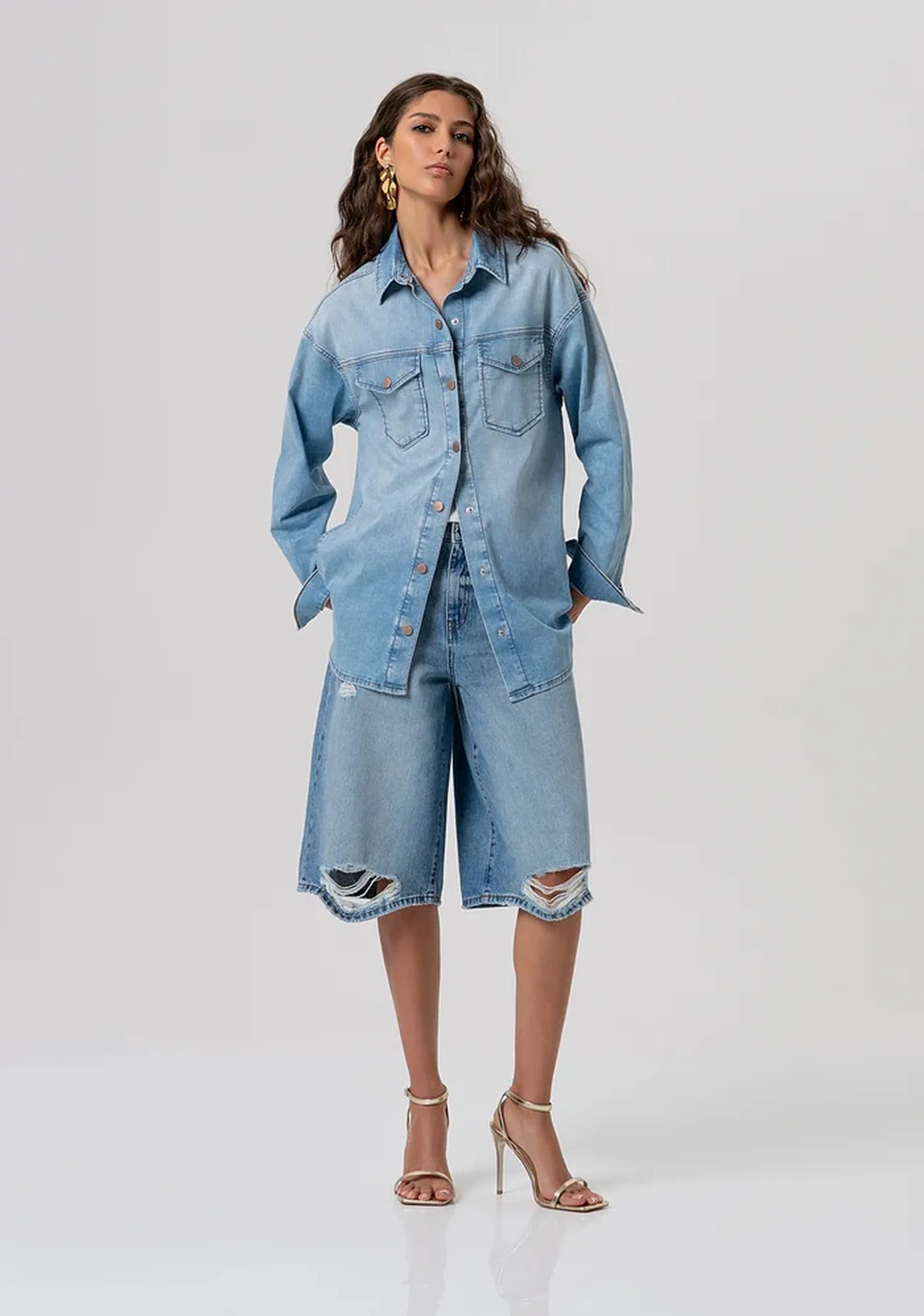 Fracomina Bermuda Denim Fp26Sv6019D471O1 173809