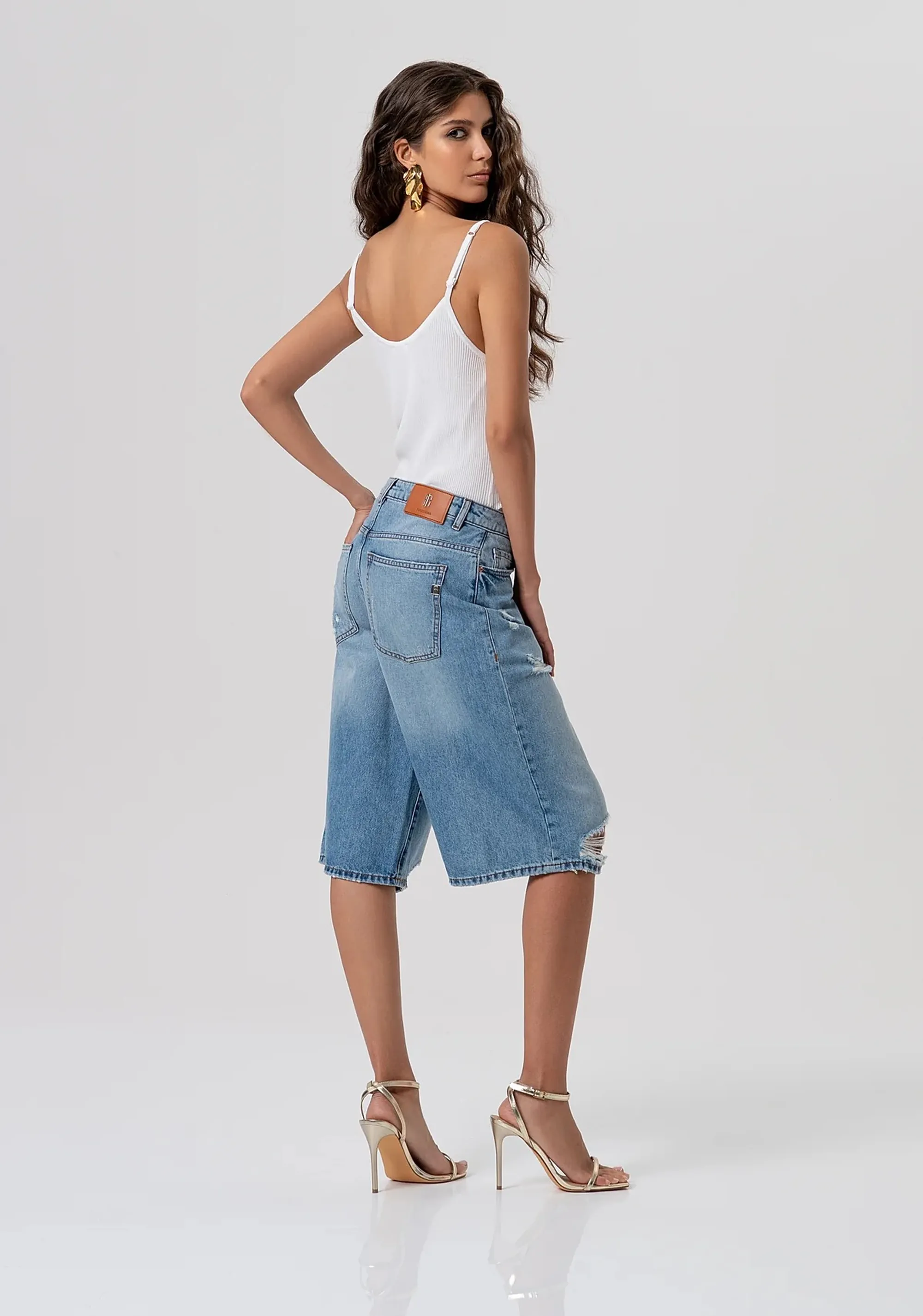 Fracomina Bermuda Denim Fp26Sv6019D471O1 173810