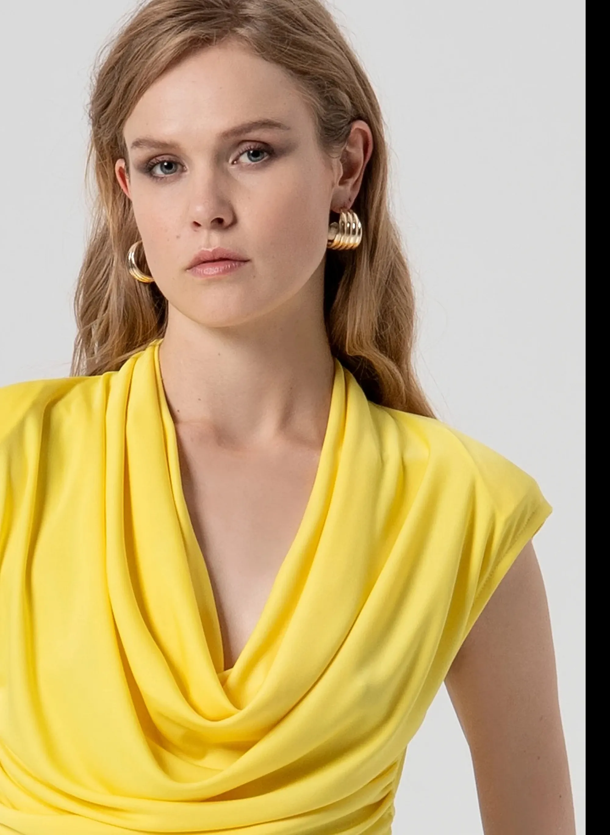 Fracomina B'Jersey Blouse' Yellow Fs26St1006W62601 173819