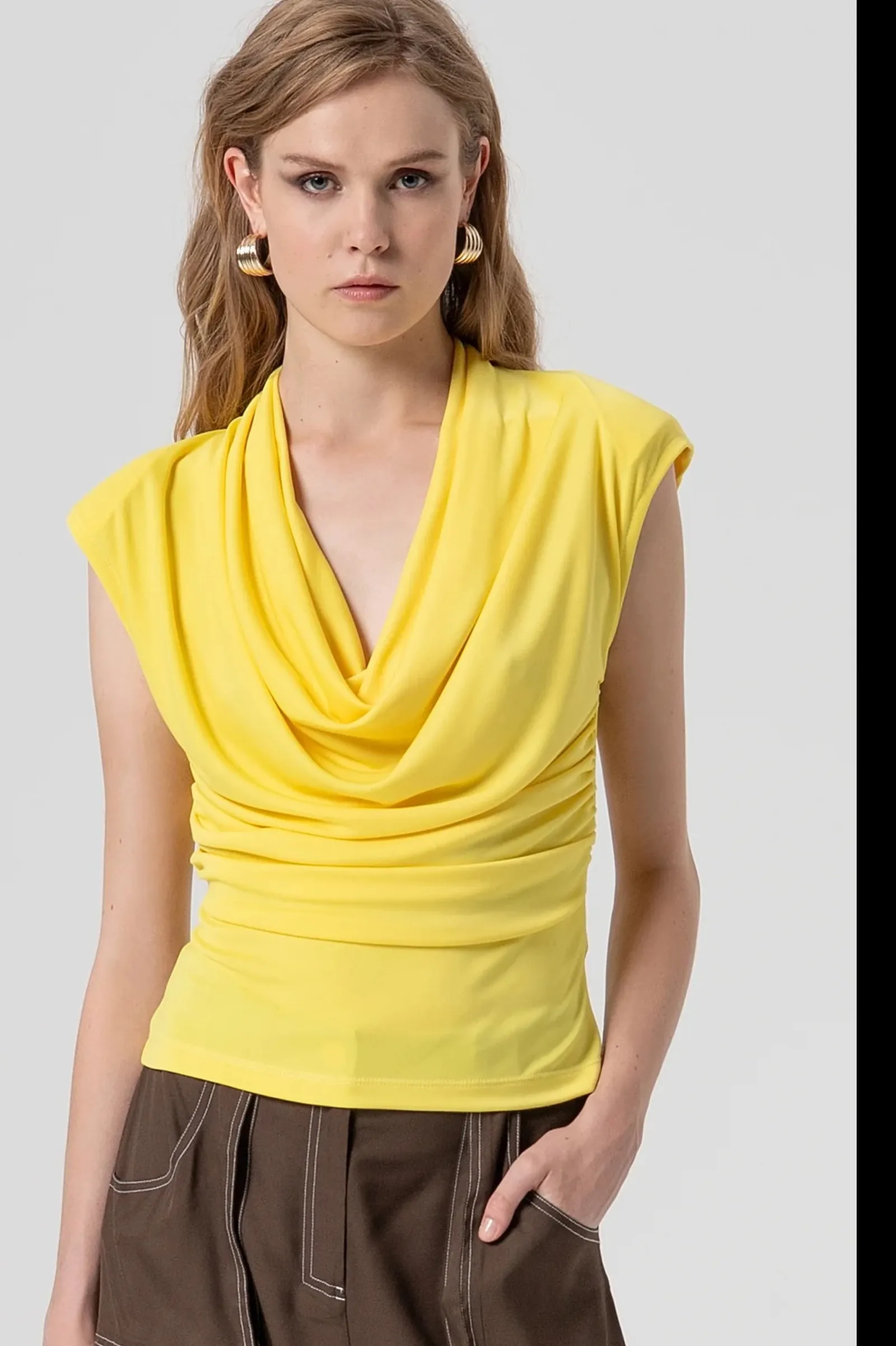 Fracomina Blusa In Jersey Giallo Fs26St1006W62601 173822