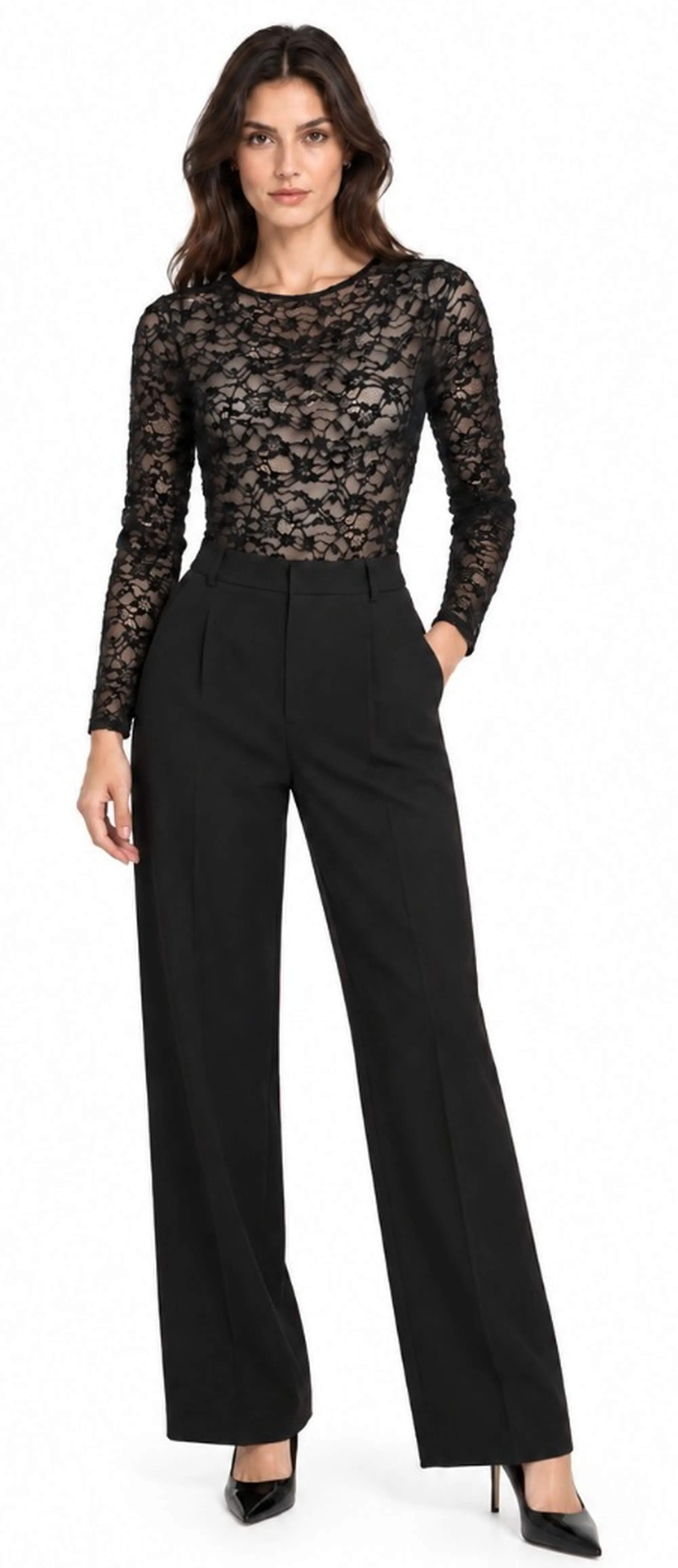 Fracomina Body In Pizzo Nero Fr26Wt5005J45601 191657