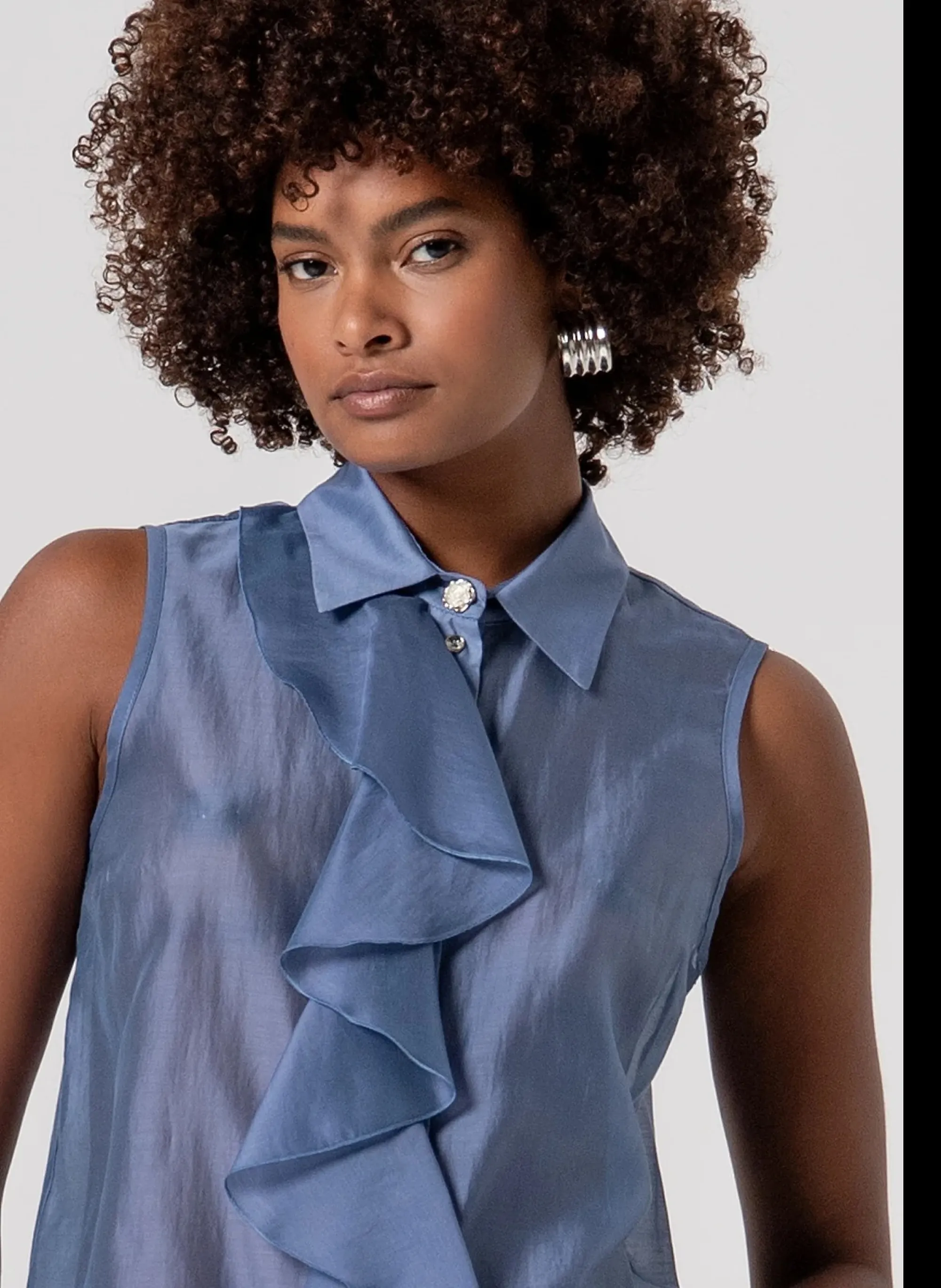 Fracomina B'Tencel Shirt' Sugar Paper Fs26St6017W83401 173882