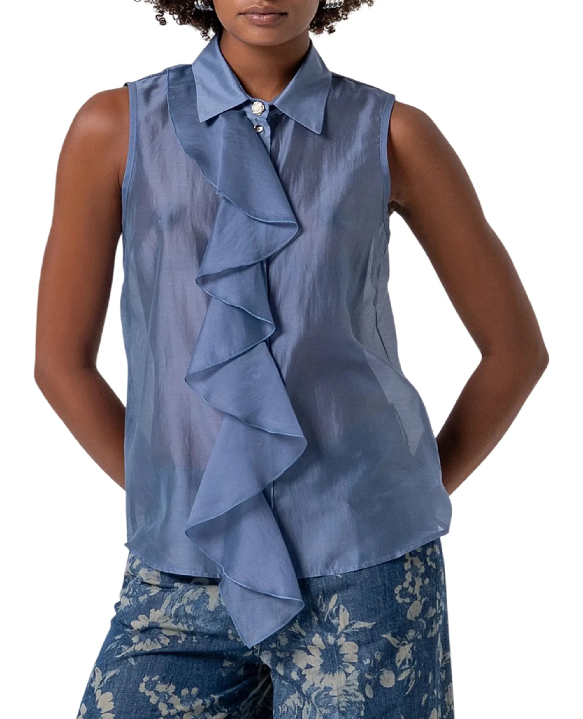 Fracomina B'Tencel Shirt' Sugar Paper Fs26St6017W83401 176735