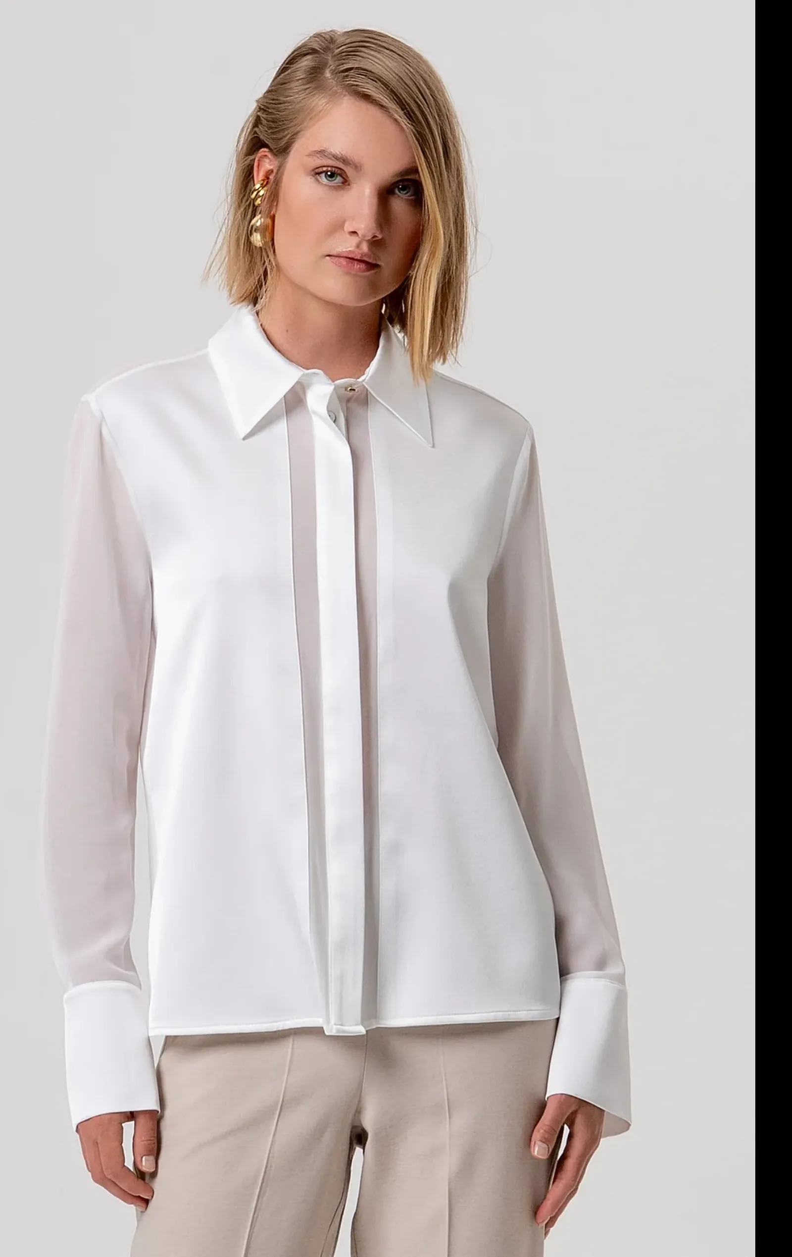 Fracomina Camicia Regular Crema Fy26St6041W41201 173944