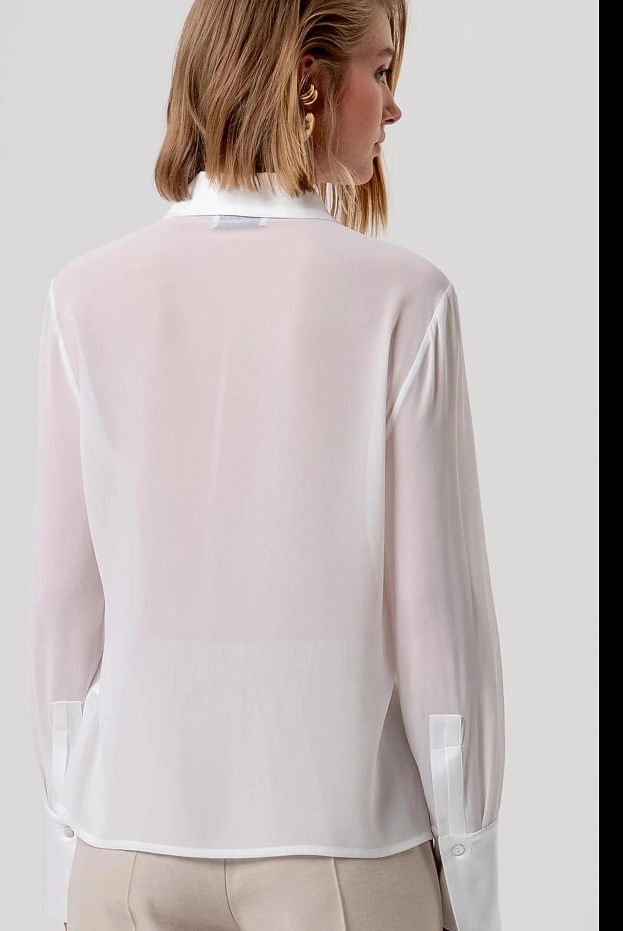 Fracomina B'Regular Shirt' Cream Fy26St6041W41201 173945