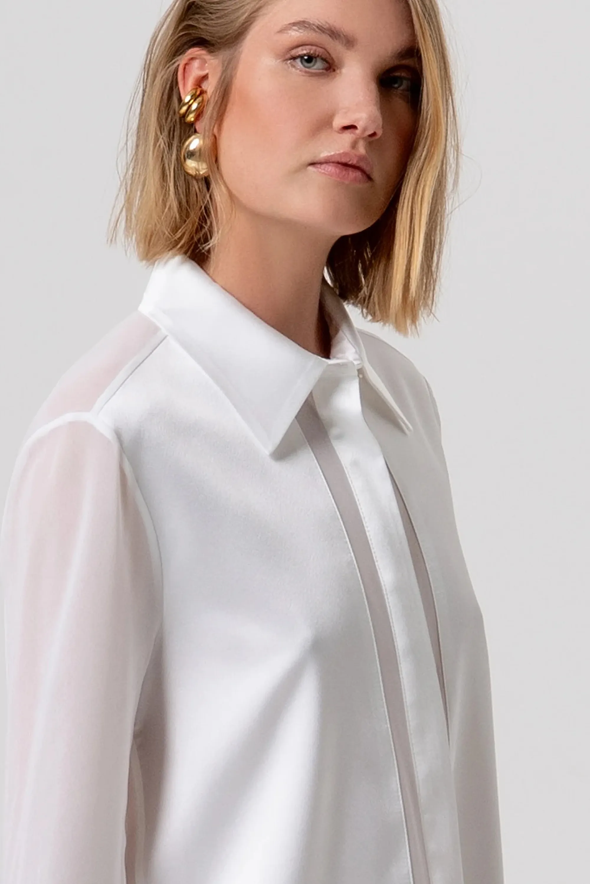 Fracomina B'Regular Shirt' Cream Fy26St6041W41201 173947