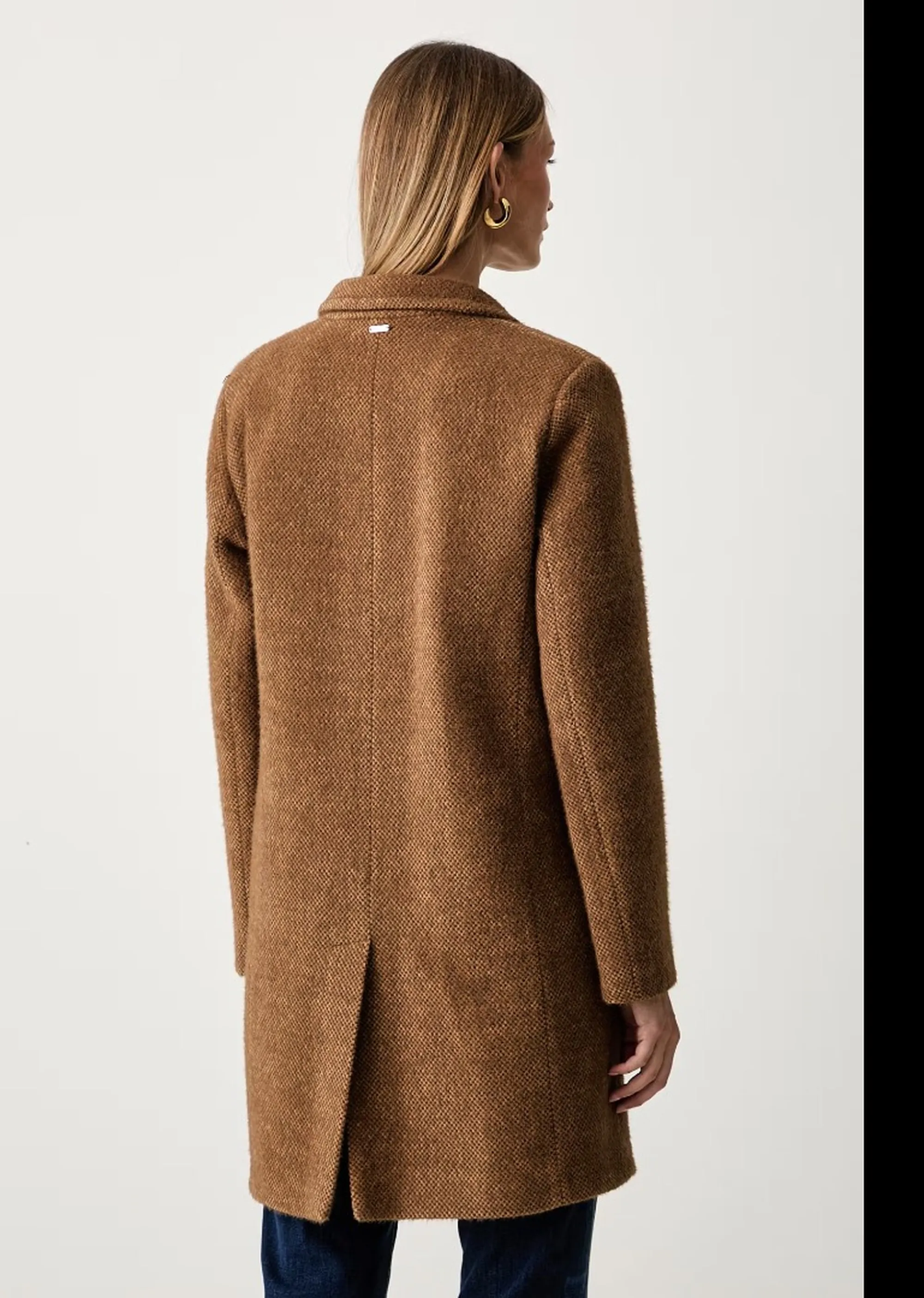 Fracomina B'Regular Double Breasted Coat' Caramel Fy26Wc1015W45401 192835