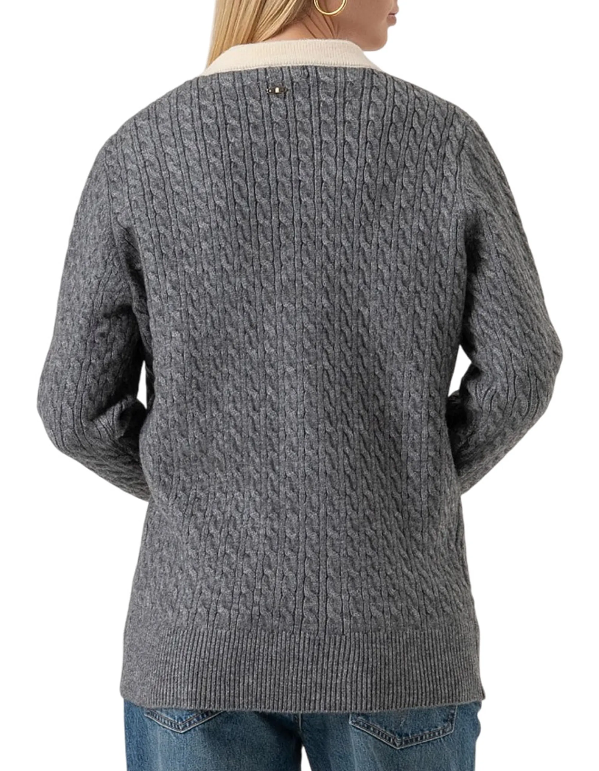 Fracomina B'Cardigan ' Grey Fr25Wt8020K55401 164837