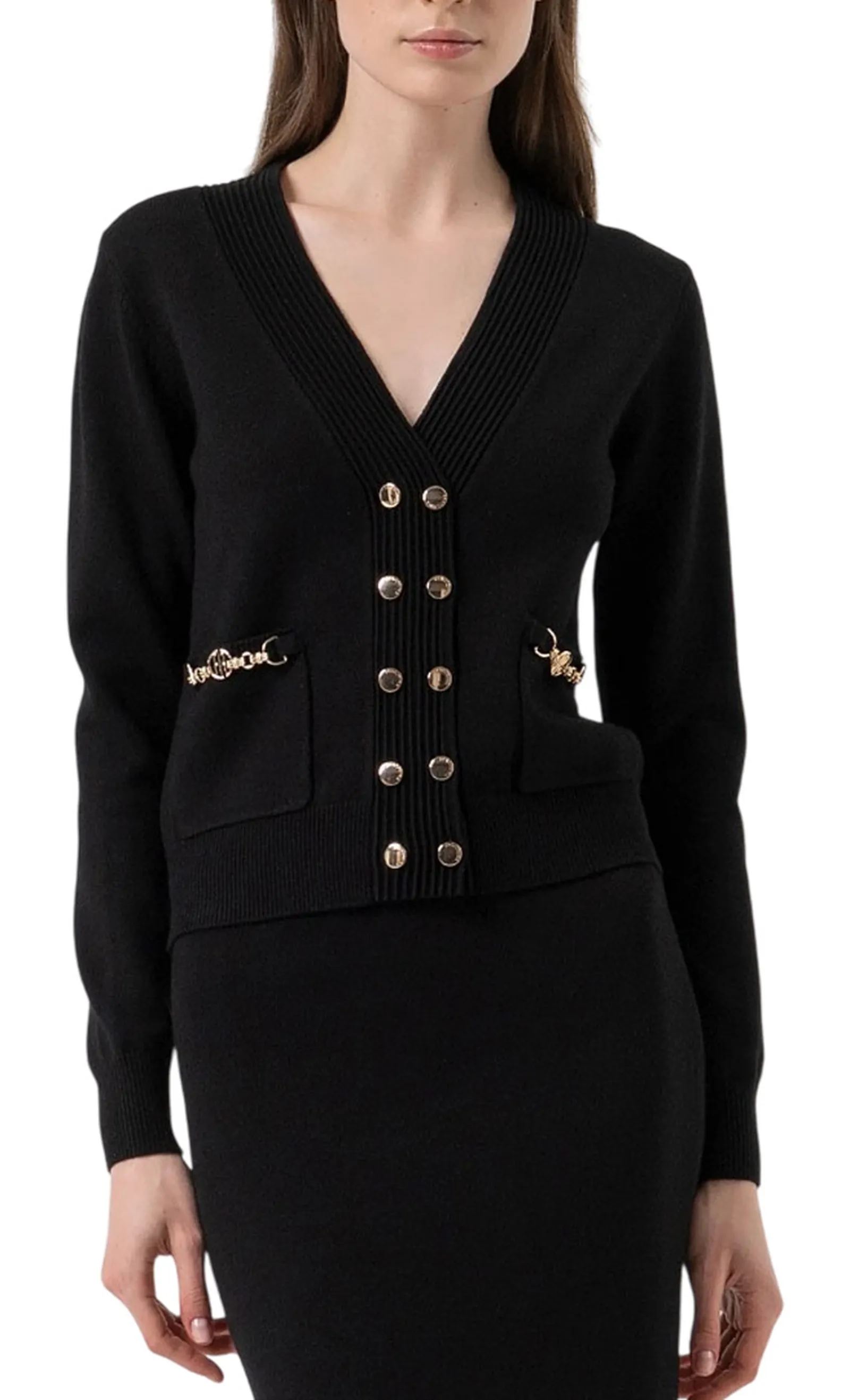 Fracomina Cardigan Nero Fr25Wt8010K55601 164826