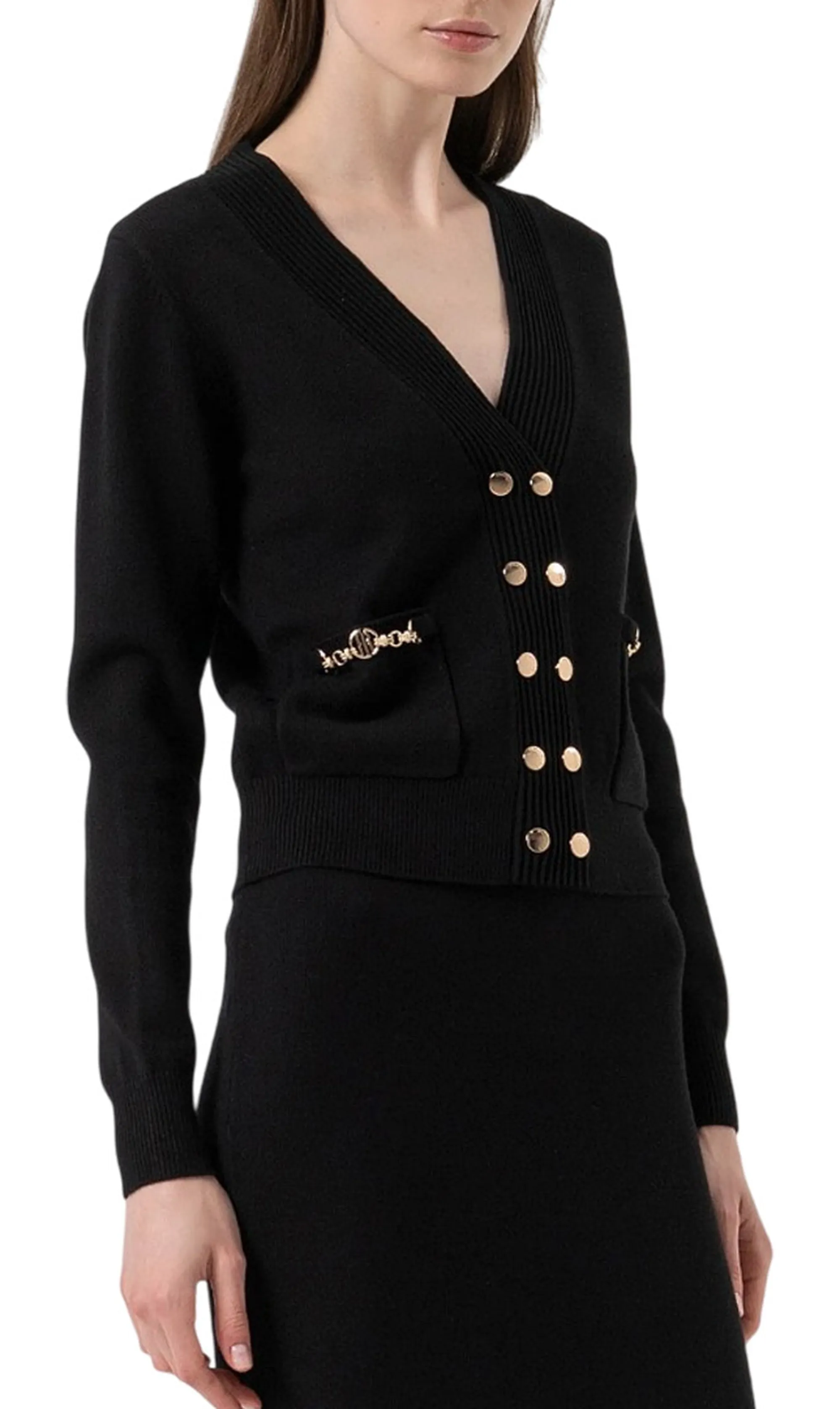 Fracomina B'Cardigan ' Black Fr25Wt8010K55601 164831