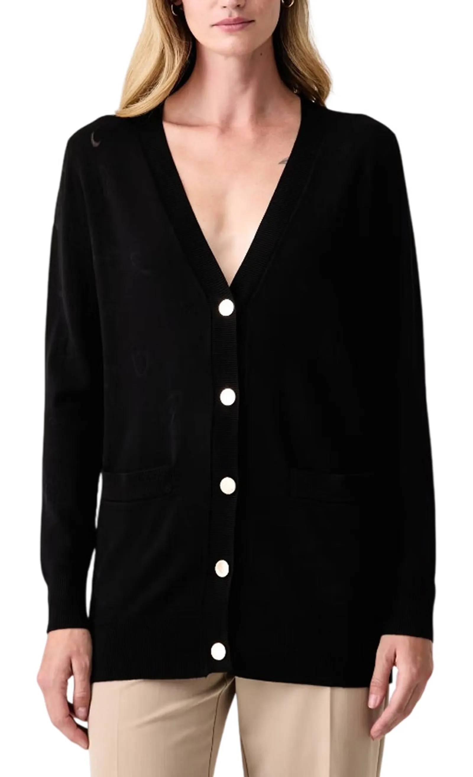 Fracomina Cardigan Nero Fs26Wt8002K414F8 201195