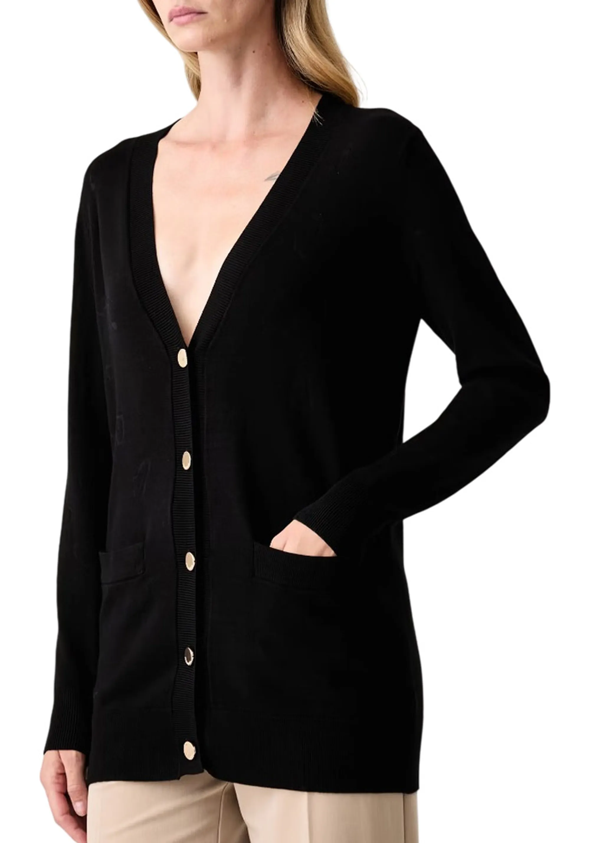 Fracomina Cardigan Nero Fs26Wt8002K414F8 201198