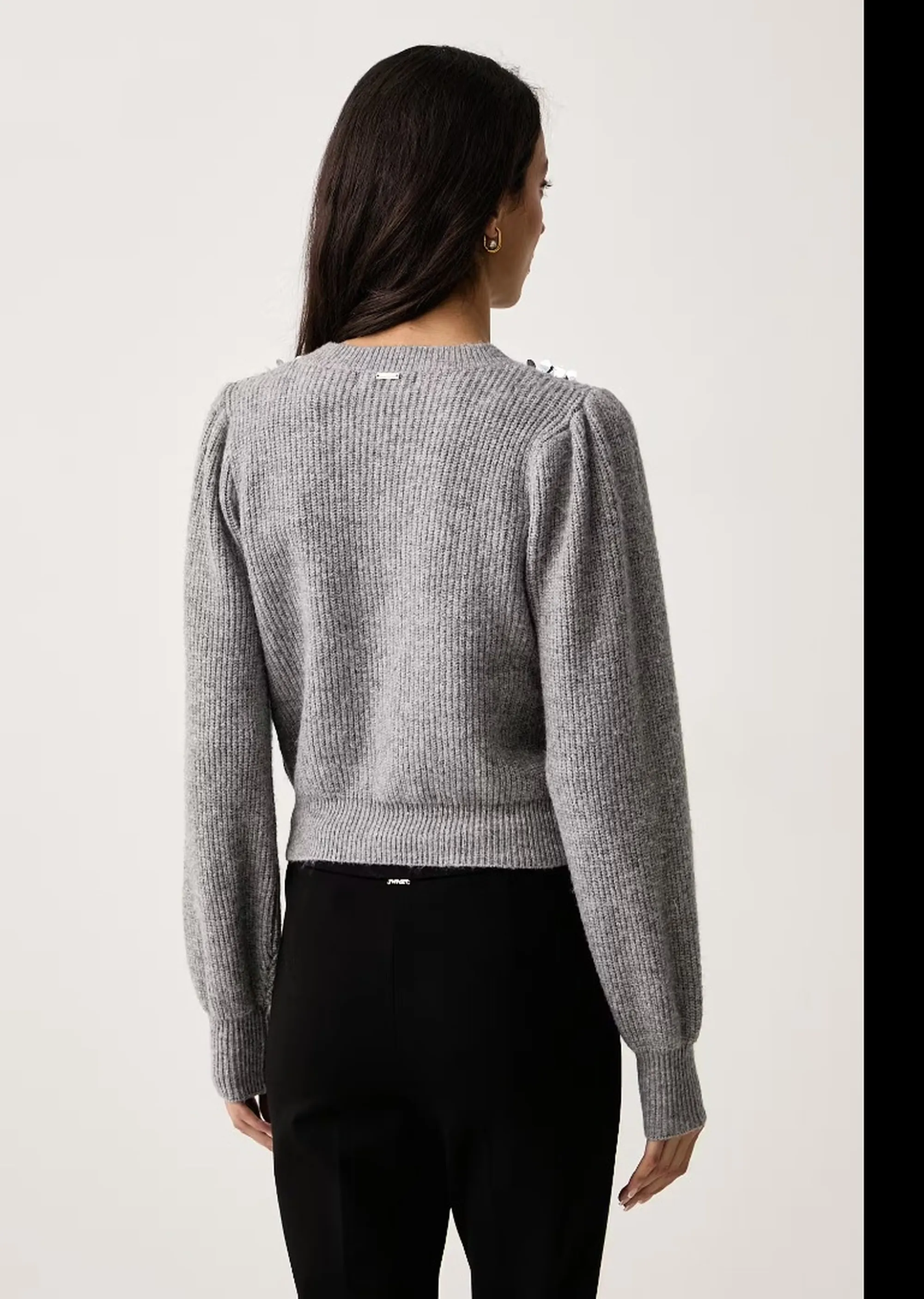 Fracomina B'Cardigan Regular' Grey Fy26Wt8035K458R9 192819