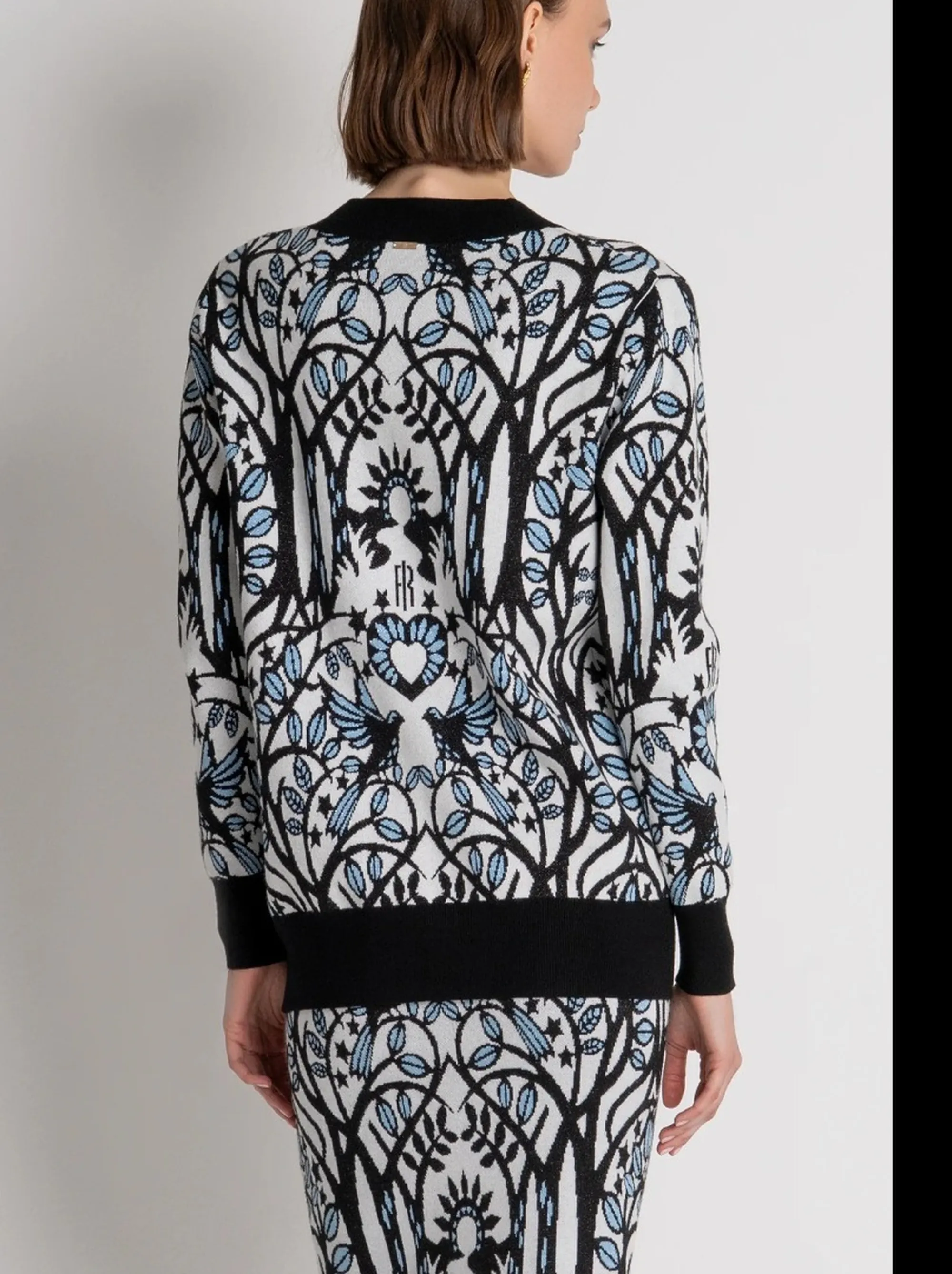 Fracomina B'Cardigan Regular In Jacquard' White Fs26Wt8001K502F8 193023