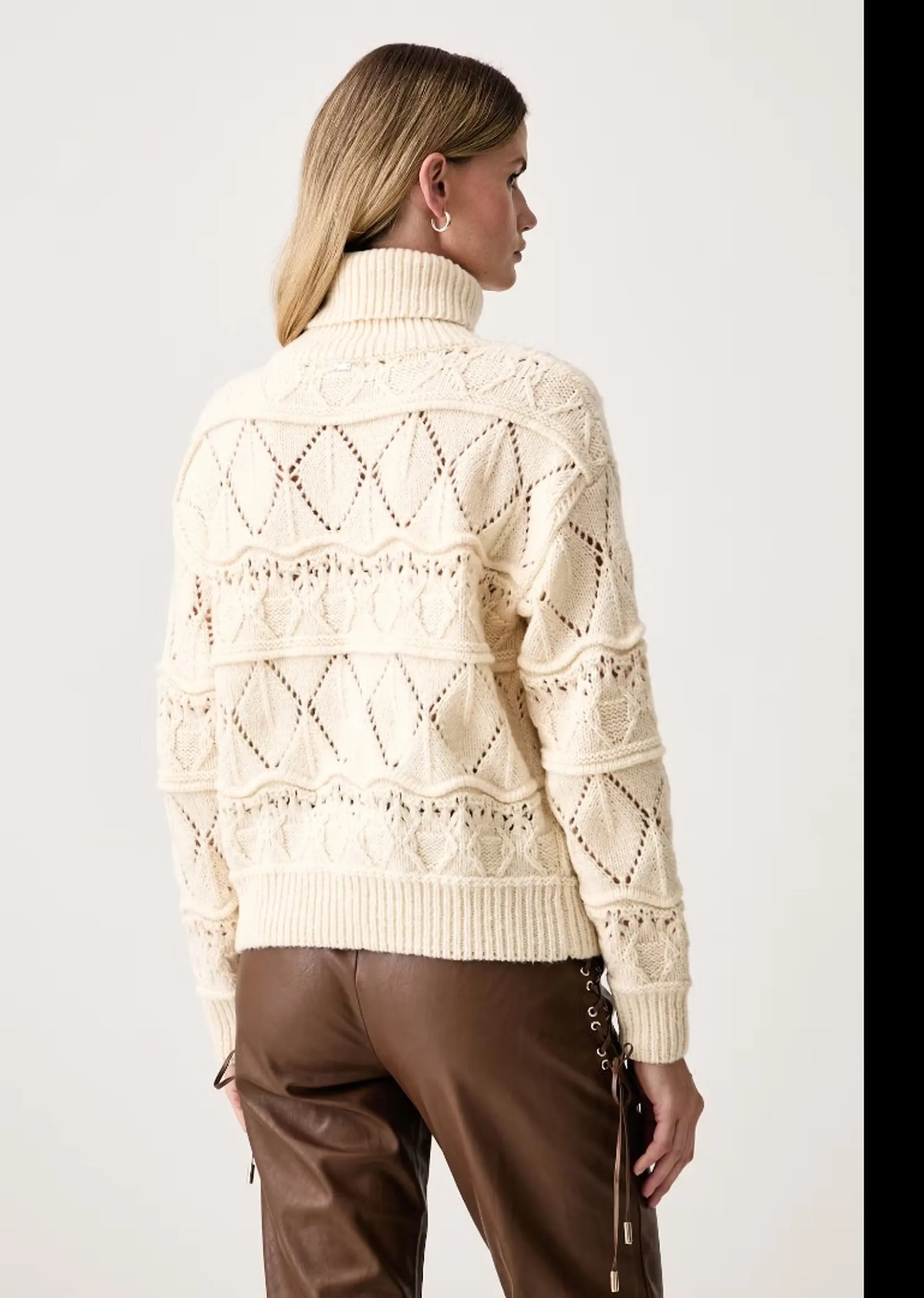 Fracomina Dolcevita Over Con Lana Panna Fy26Wt7063K47401 192924