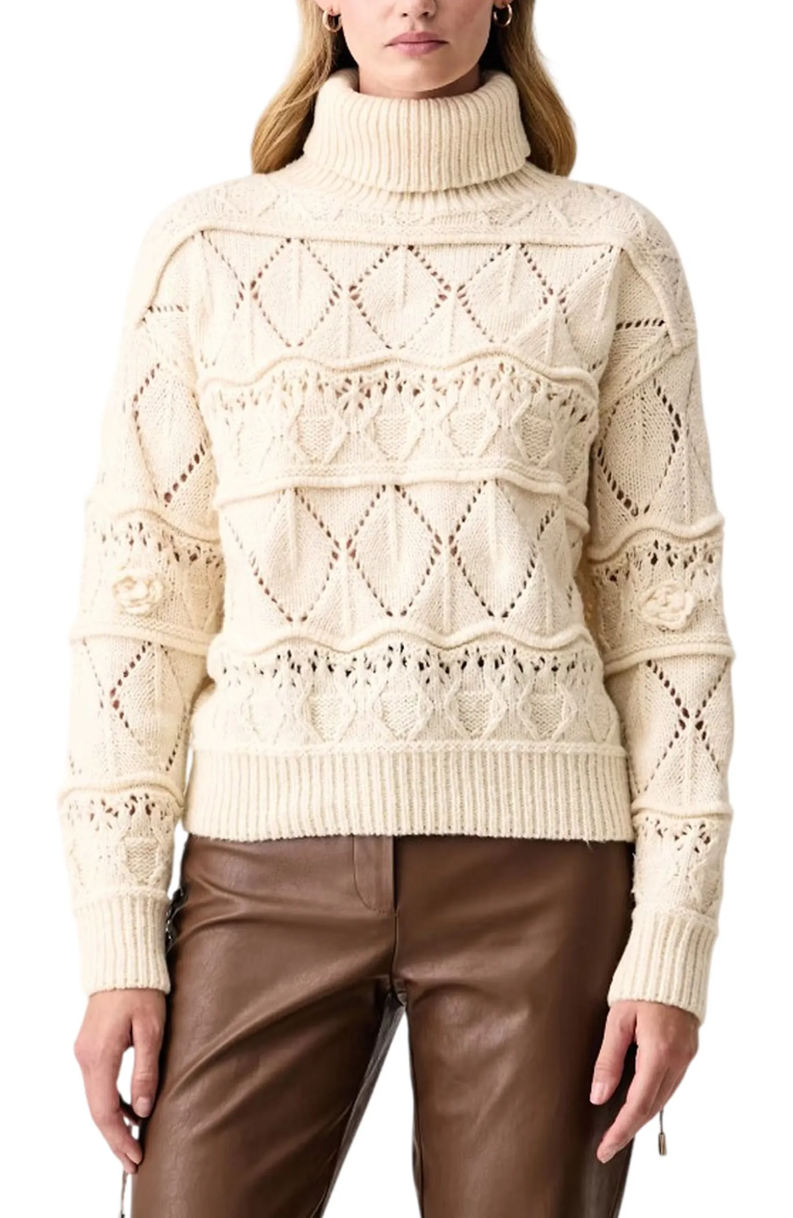 Fracomina Dolcevita Over Con Lana Panna Fy26Wt7063K47401 195443