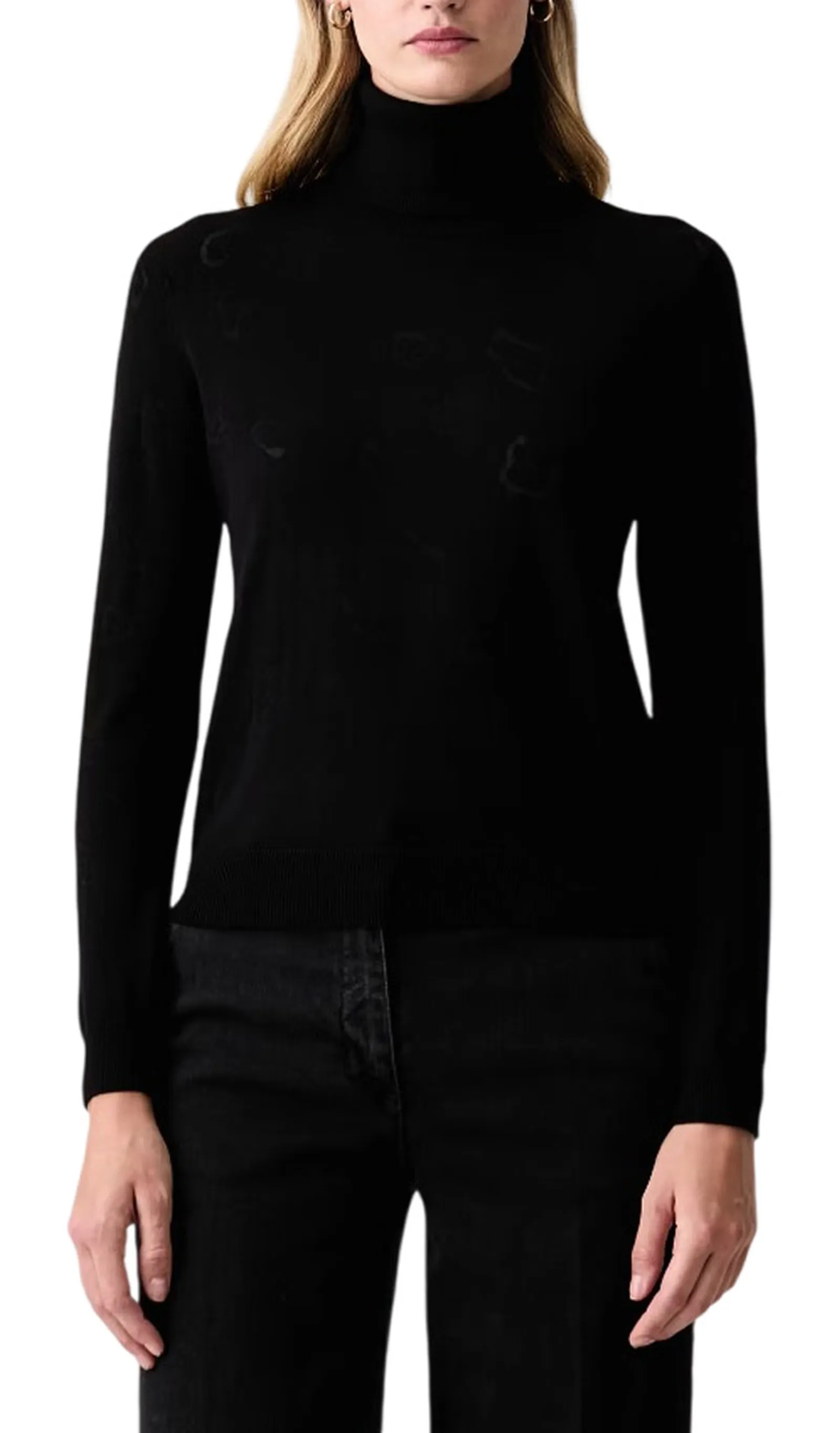 Fracomina Dolcevita Regular In Fantasia Animalier Nero Fs26Wt7007K414F8 195428
